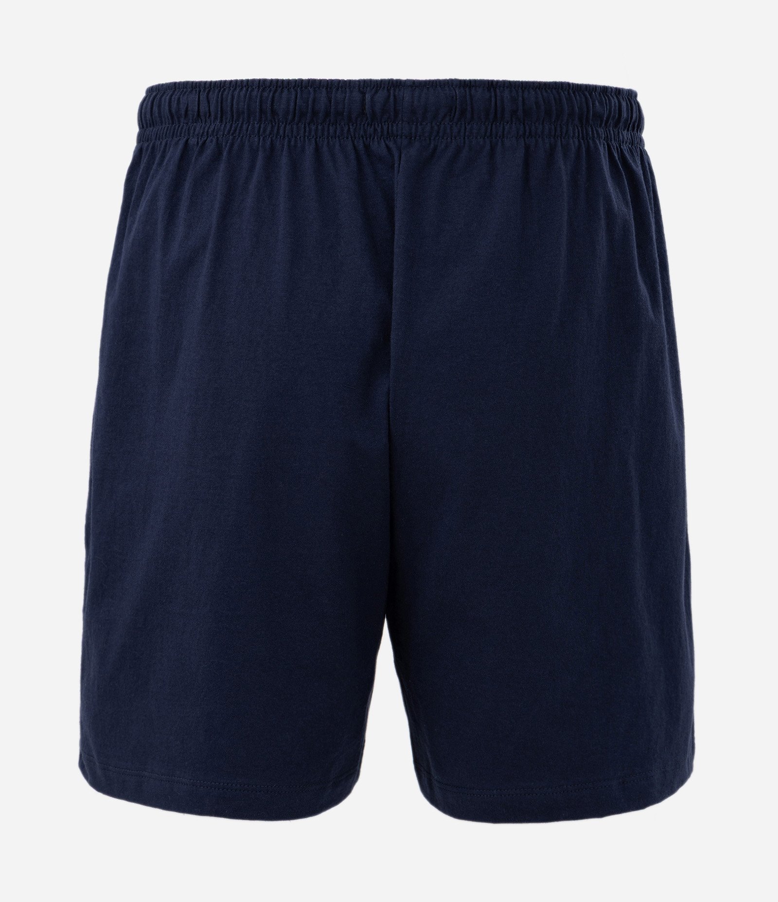 Pijama Curto com Gola Redonda e Estampa de Listras Azul 4