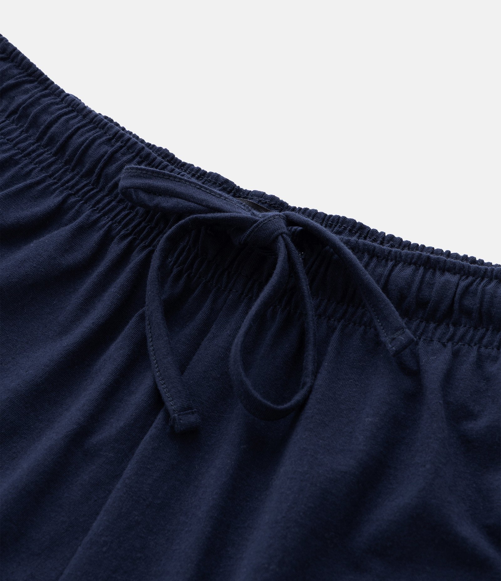 Pijama Curto com Gola Redonda e Estampa de Listras Azul 5