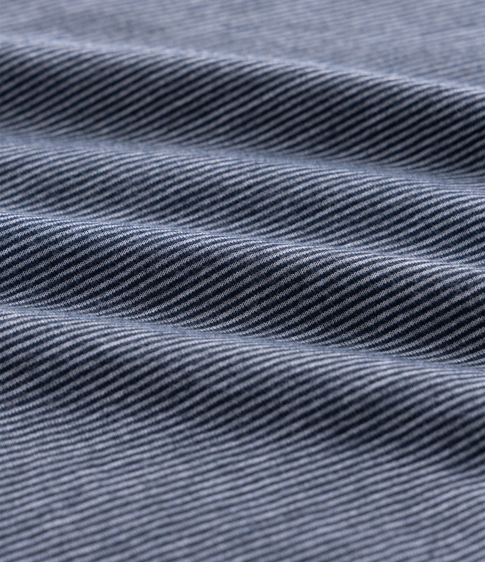 Pijama Curto com Gola Redonda e Estampa de Listras Azul 6