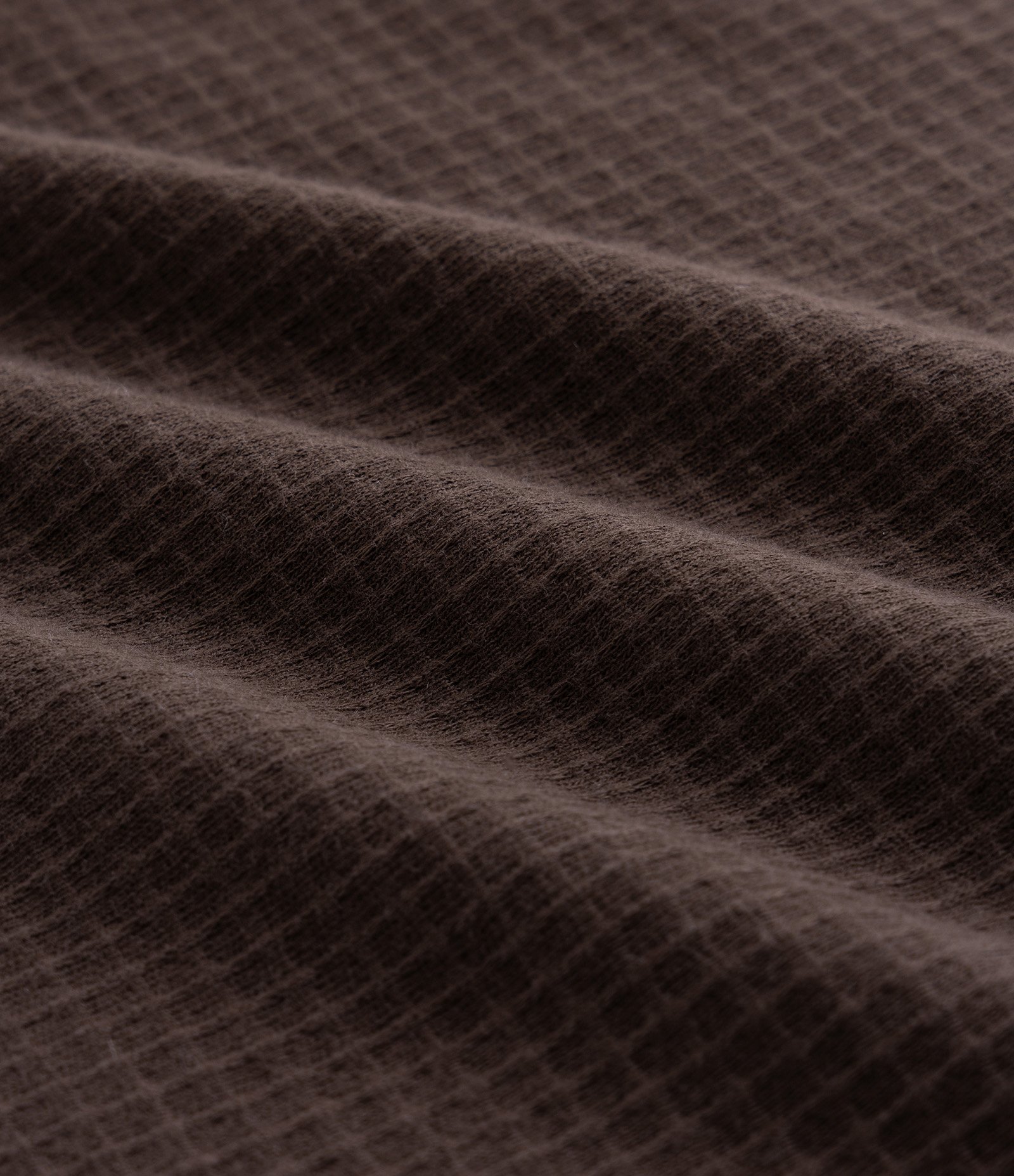 Camiseta Texturizada com Gola Redonda e Manga Curta Marrom 3