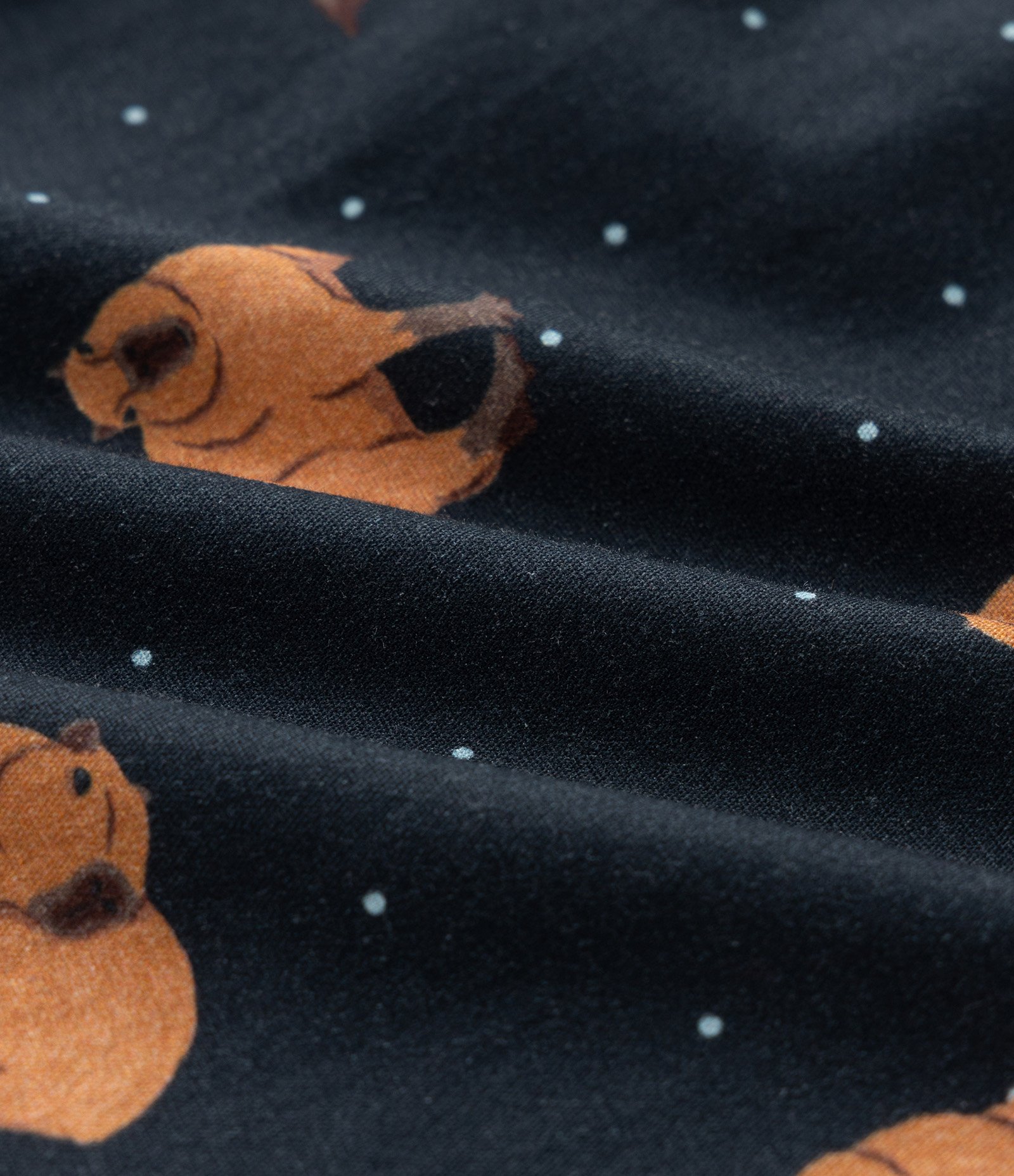 Pijama Curto em Algodão com Estampa de Capivara Azul 6