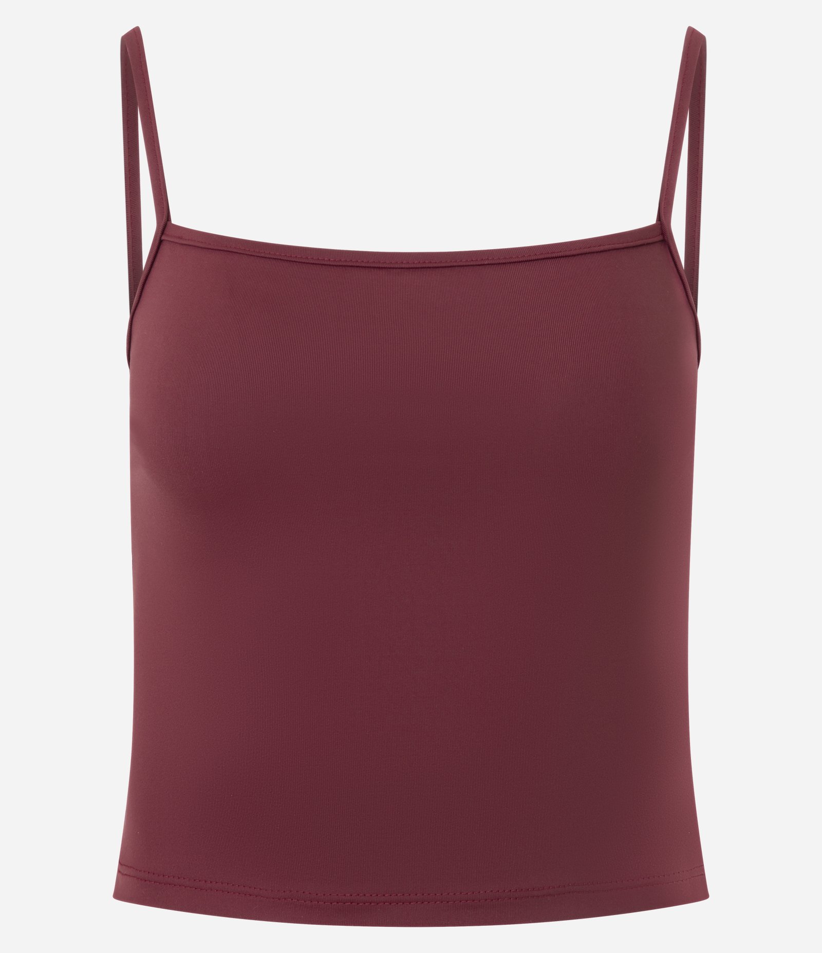 Blusa Cropped de Alcinha em Poliamida Vinho 1