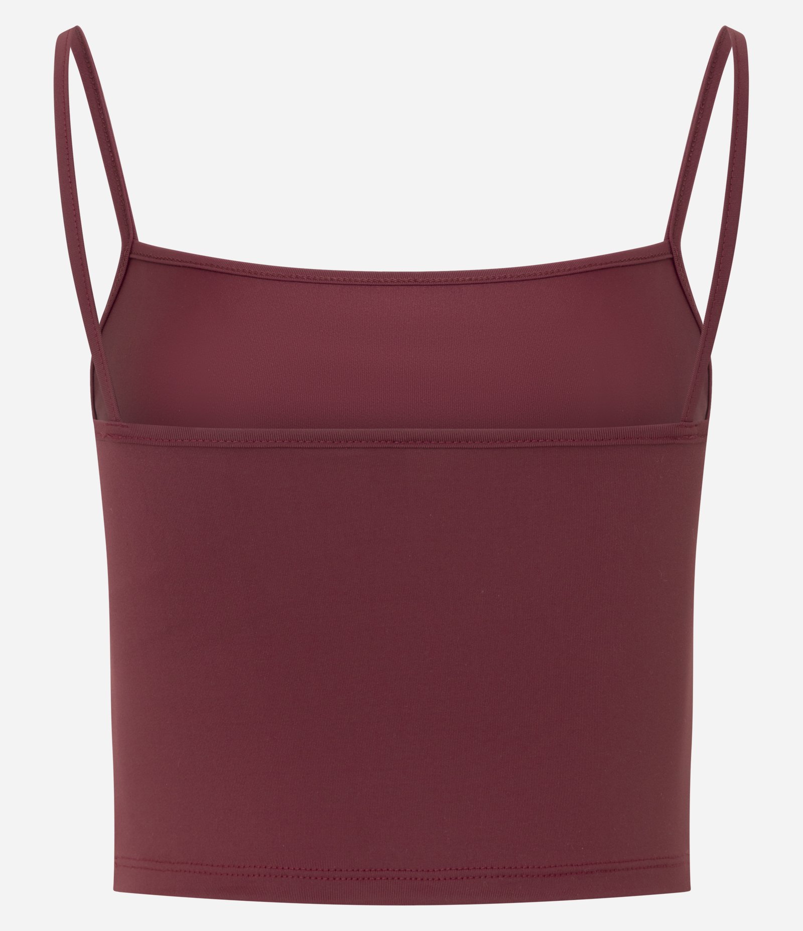 Blusa Cropped de Alcinha em Poliamida Vinho 2