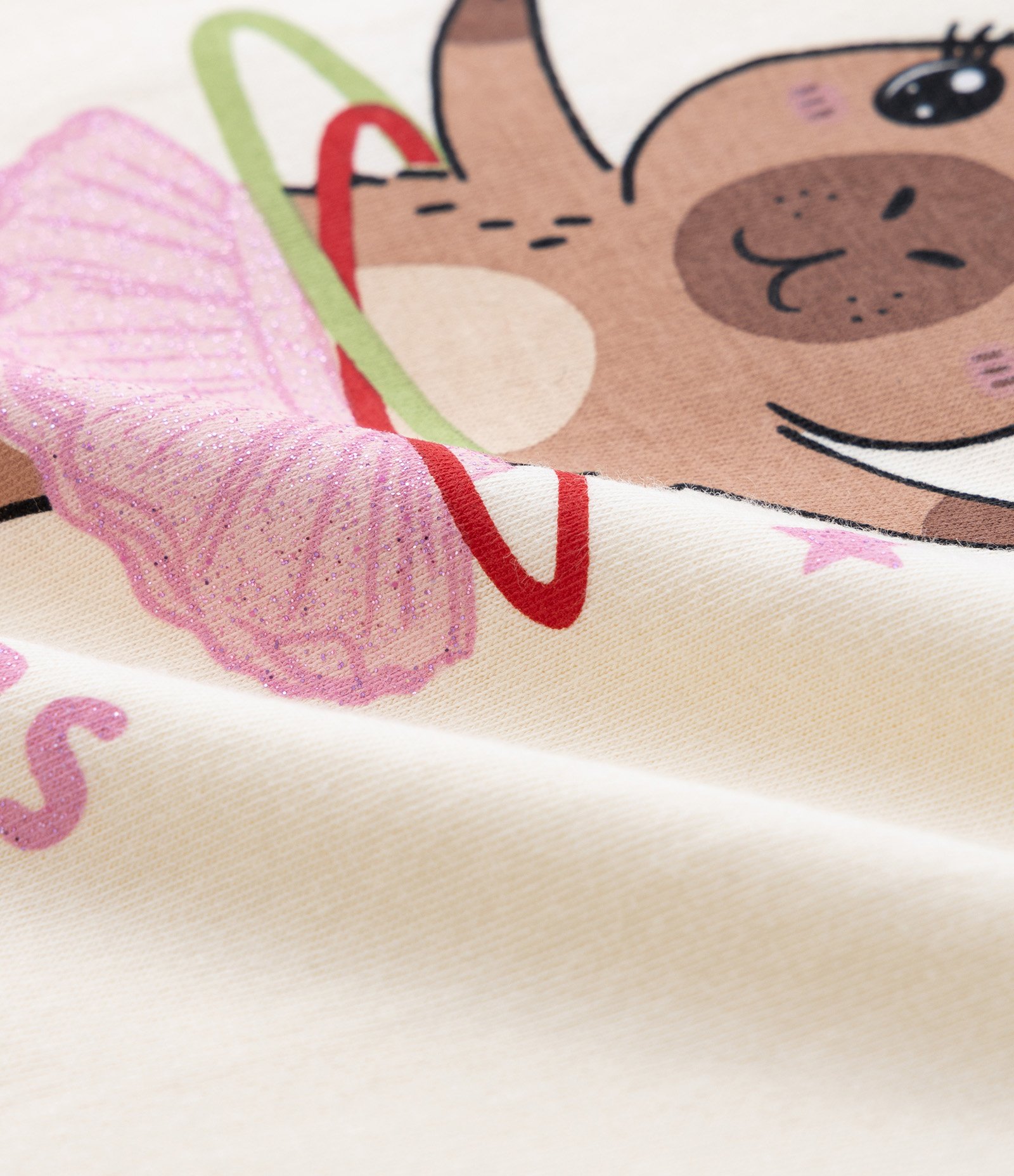 Camiseta Infantil Relaxed com Estampa de Capivara - Tam 1 a 6 Anos Bege 3