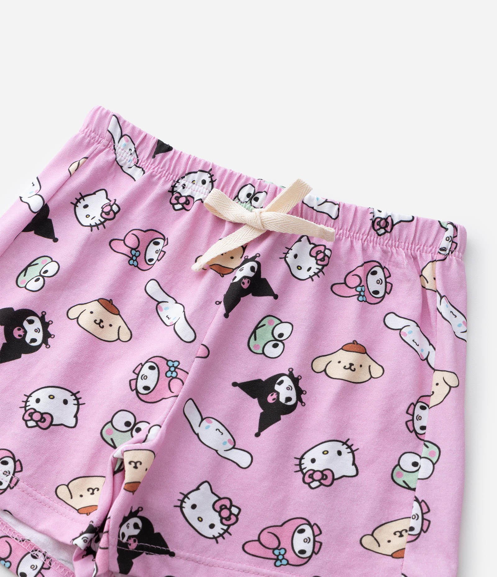 Pijama Infantil com Estampa Hello Kitty and Friends – Tam 2 a 10 Anos Lilás/Bege 9
