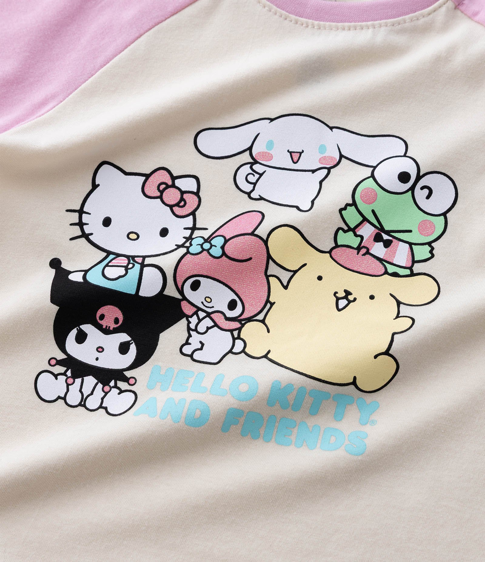 Pijama Infantil com Estampa Hello Kitty and Friends – Tam 2 a 10 Anos Lilás/Bege 10