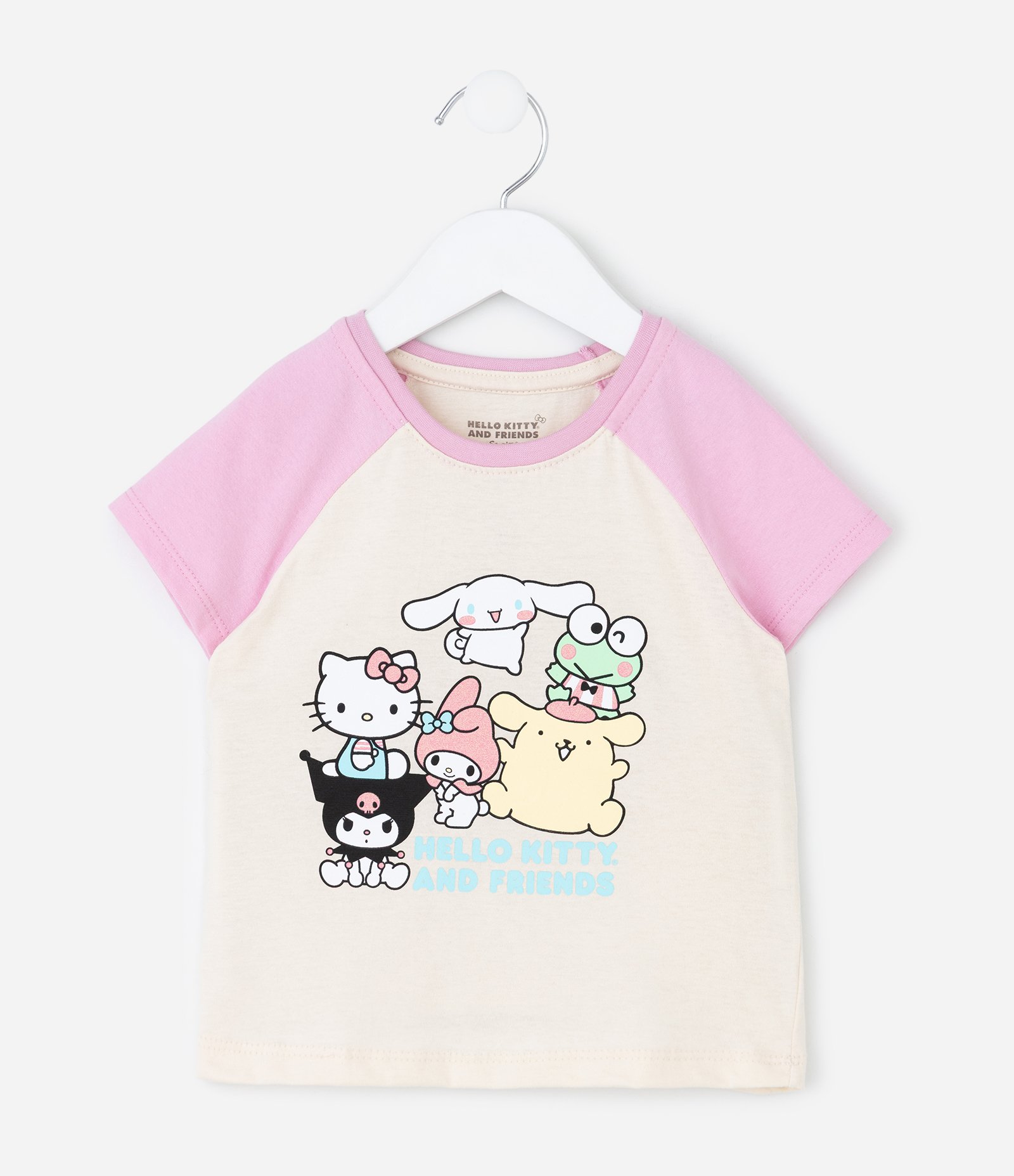 Pijama Infantil com Estampa Hello Kitty and Friends – Tam 2 a 10 Anos Lilás/Bege 3