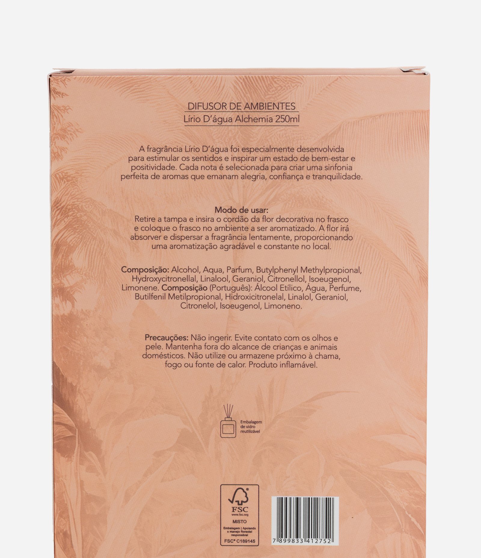 Difusor de Ambiente com Flor Difusora de Lirio D agua Alchemia 250ml 4