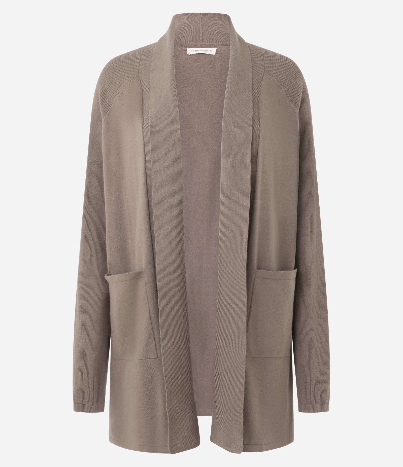 Cardigan Alongado em Tricô Bege 1