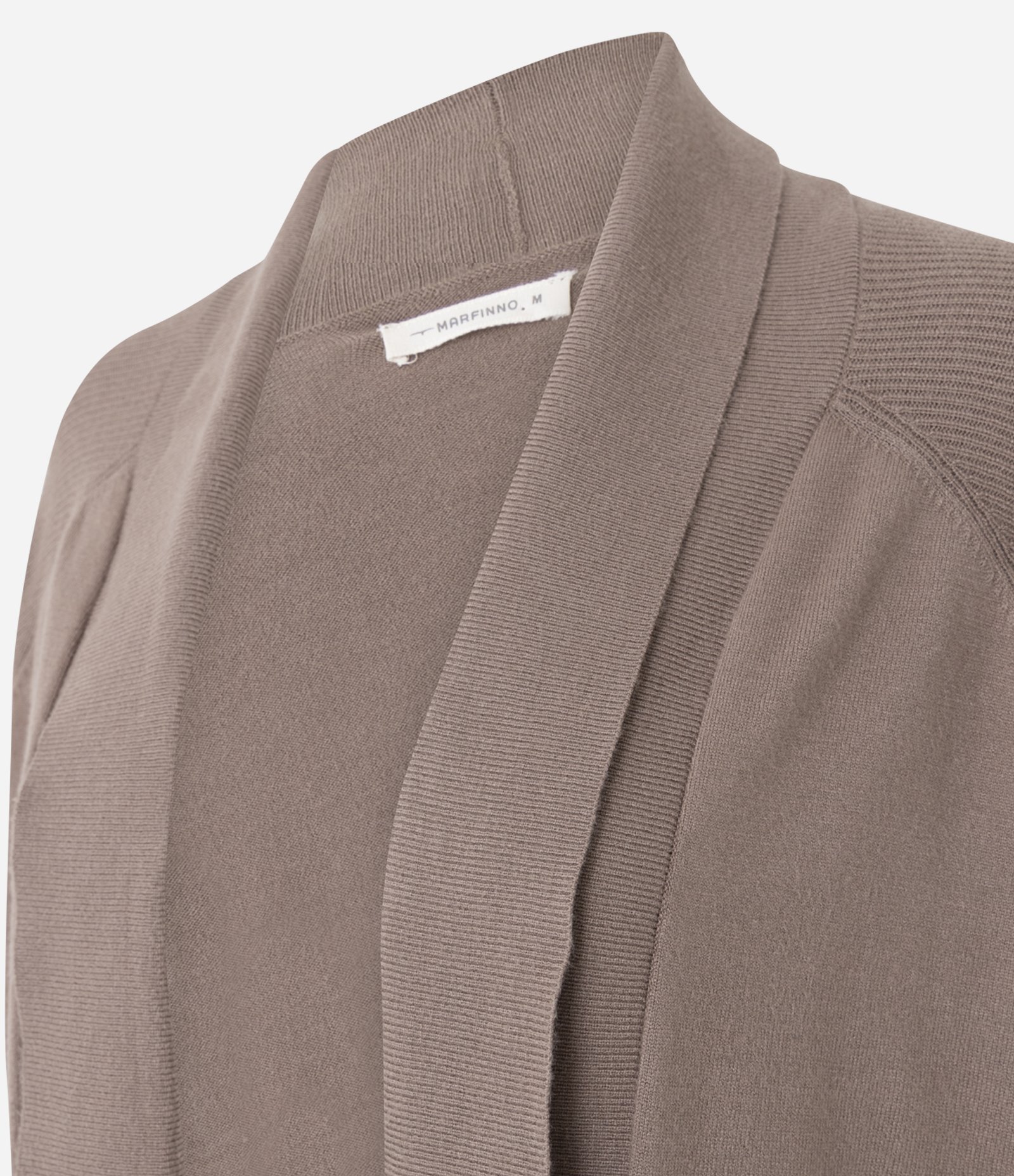 Cardigan Alongado em Tricô Bege 2