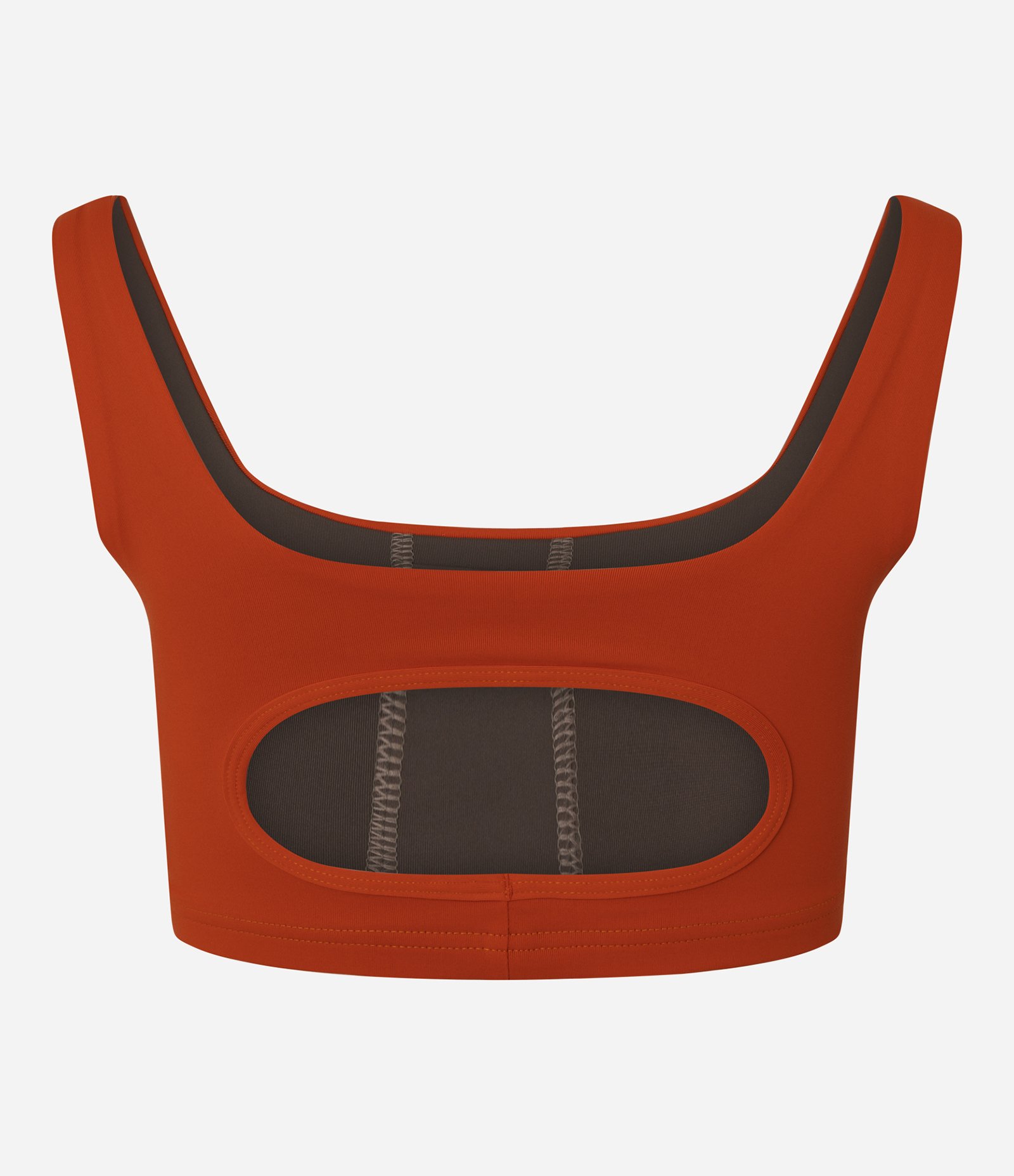 Top Esportivo em Microfibra com Abertura nas Costas Laranja 6