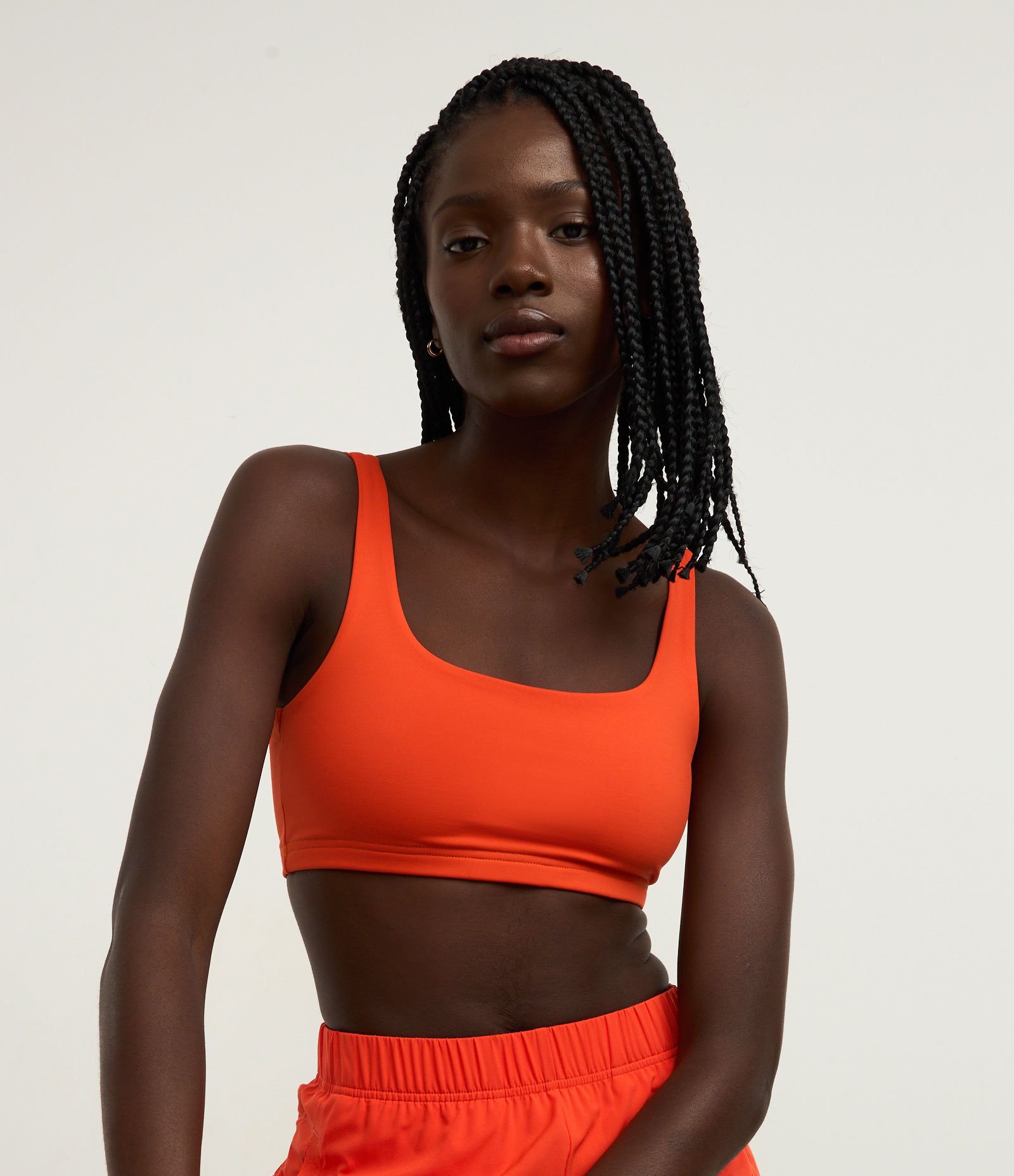 Top Esportivo em Microfibra com Abertura nas Costas Laranja 3