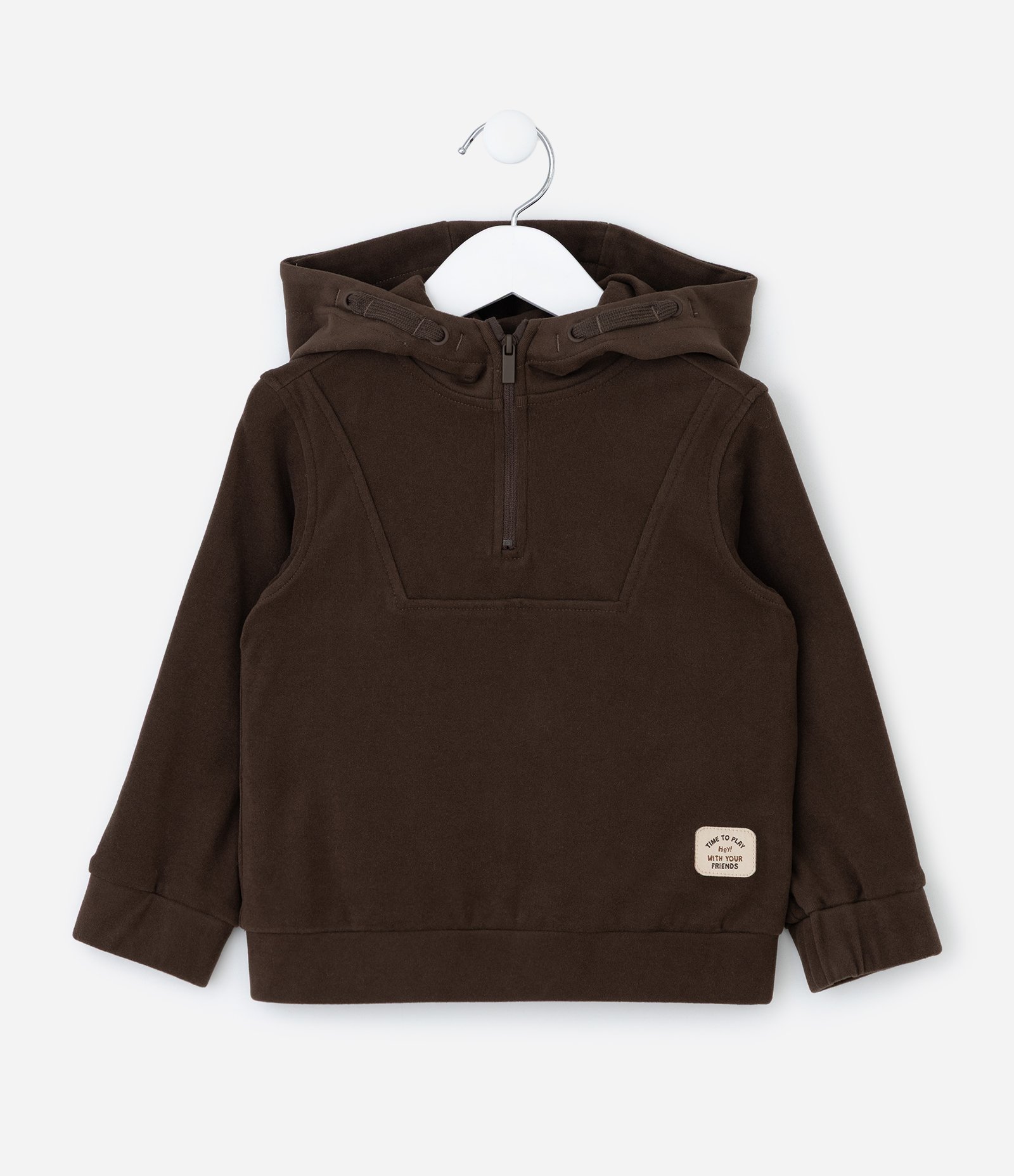 Conjunto Infantil Jaqueta e Calça em Fleece – Tam 1 a 5/6 Anos Marrom Escuro 3