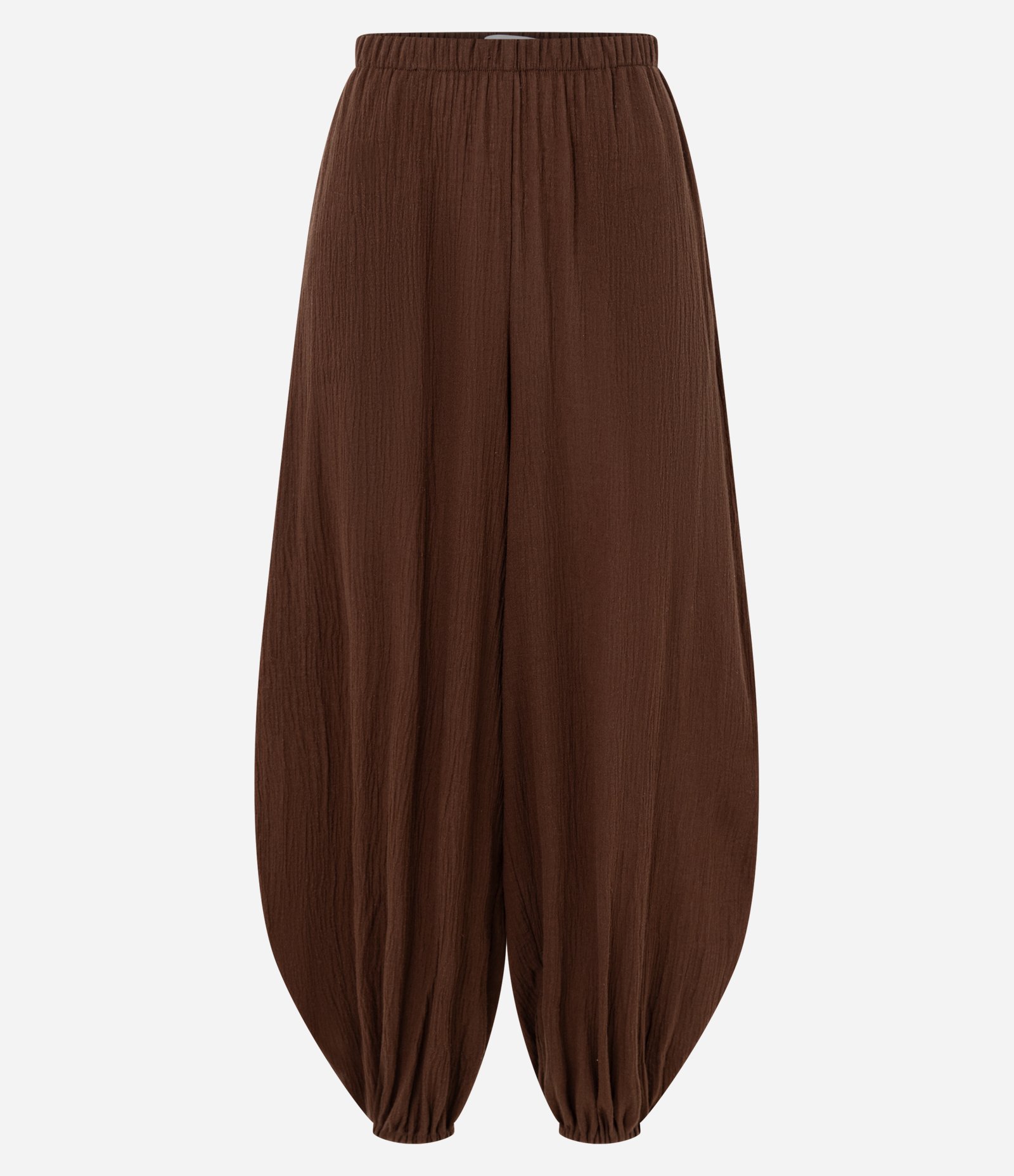 Calça Aladim em Algodão Marrom 6