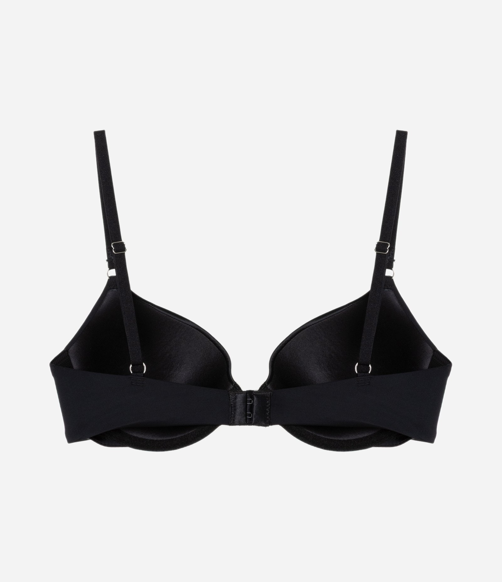 Sutiã Meia Taça em Microfibra com Bojo e com Aro Preto 5