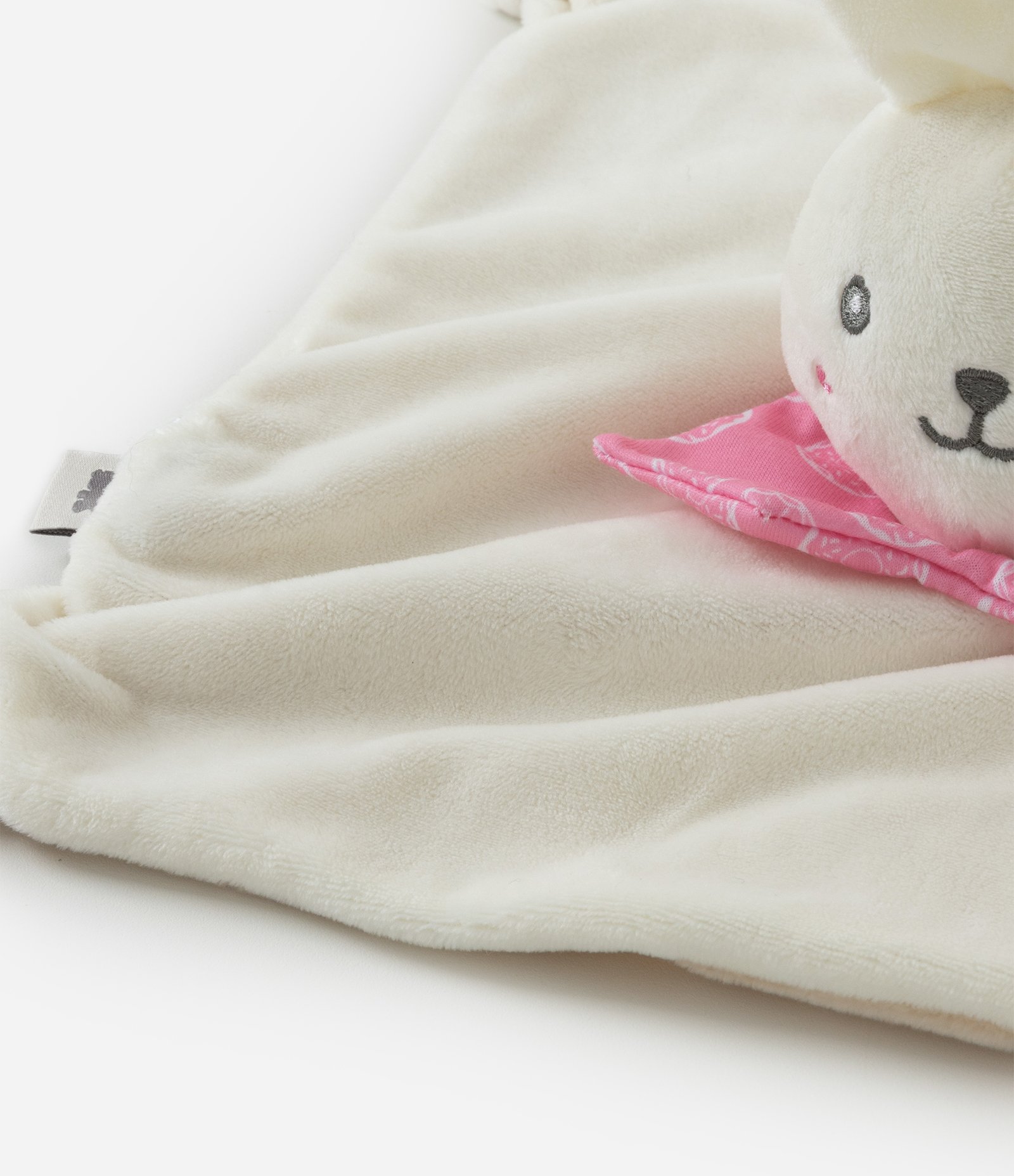 Naninha Infantil com Coelhinha e Lenço – Tam U Off White 3