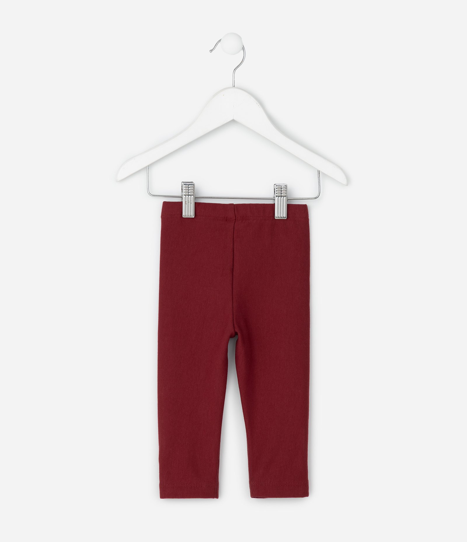 Calça Infantil Legging em Moletom com Lacinho – Tam 0 a 18 Meses Vinho 2