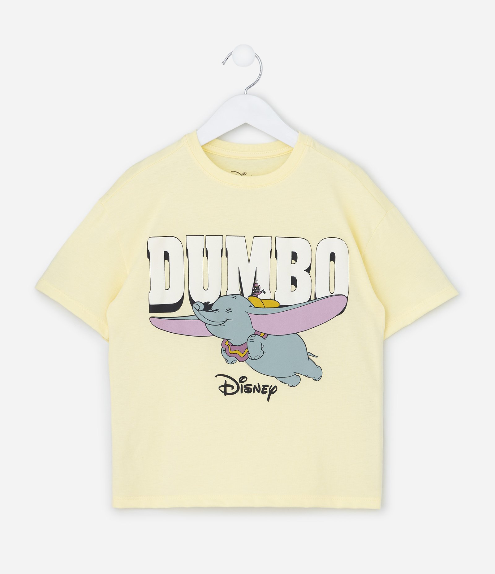 Camiseta Infantil com Estampa Dumbo – Tam 2 a 10 Anos Amarelo 1