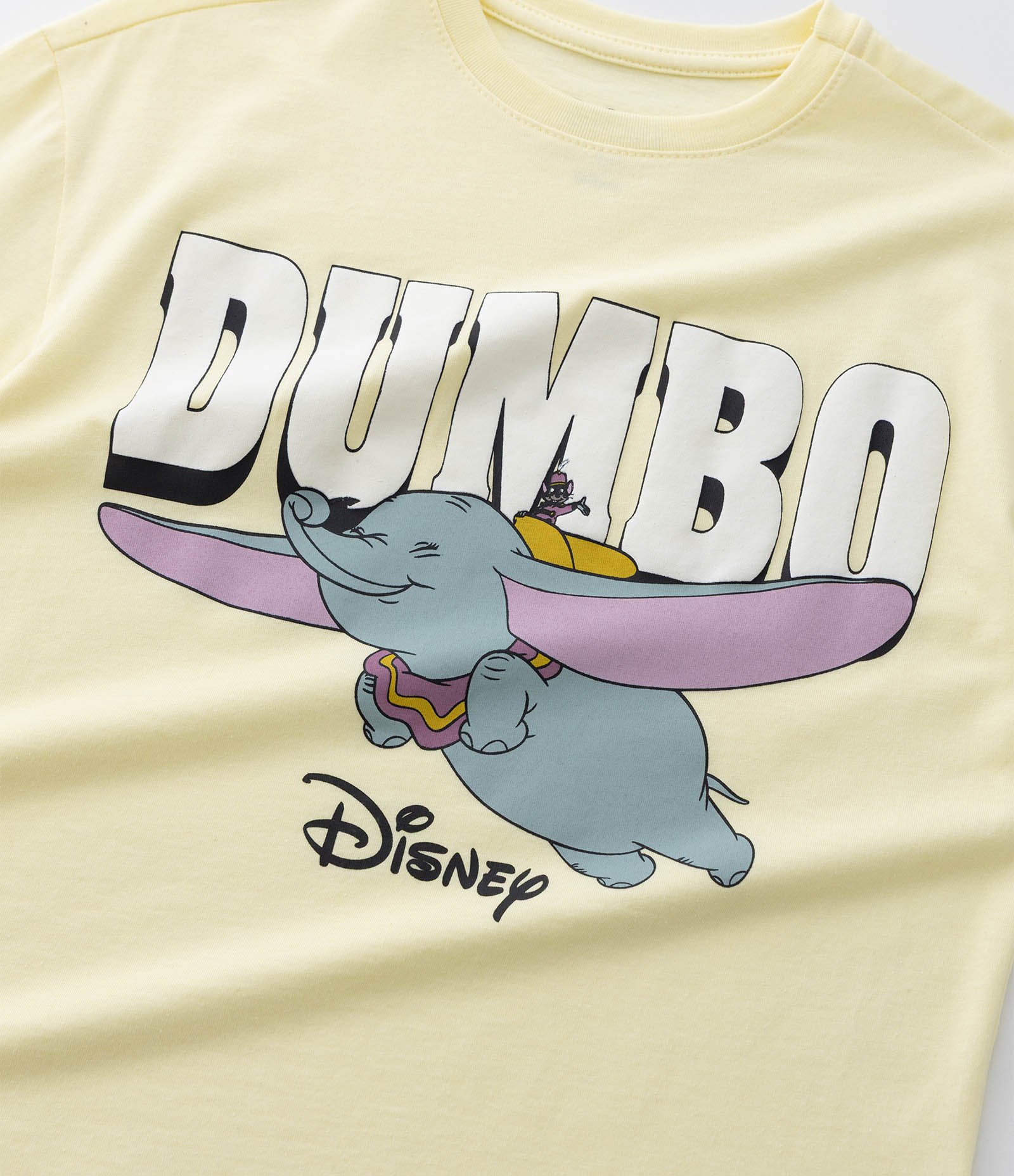 Camiseta Infantil com Estampa Dumbo – Tam 2 a 10 Anos Amarelo 4