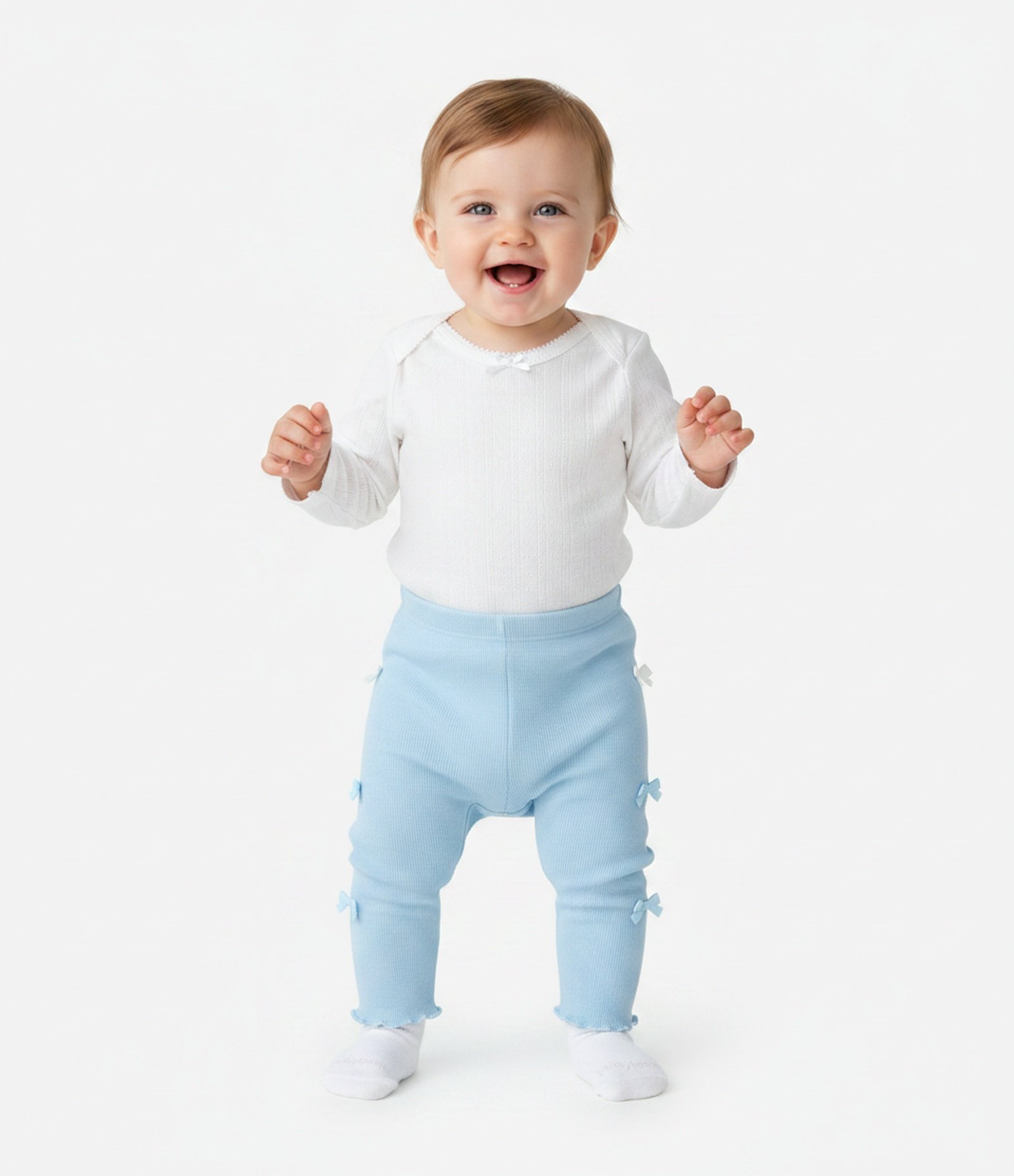 Body Infantil em Cotton Pointelle com Gola Americana – Tam RN a 18 Meses Branco 1