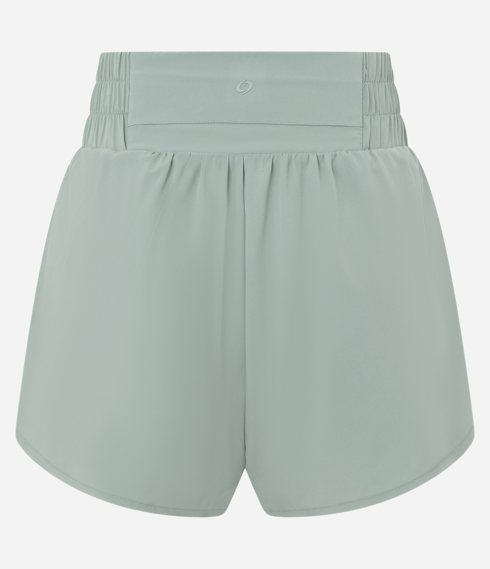 Bermuda Esportiva Sem Costura com Calcinha Interna e Textura Lisa Verde 2
