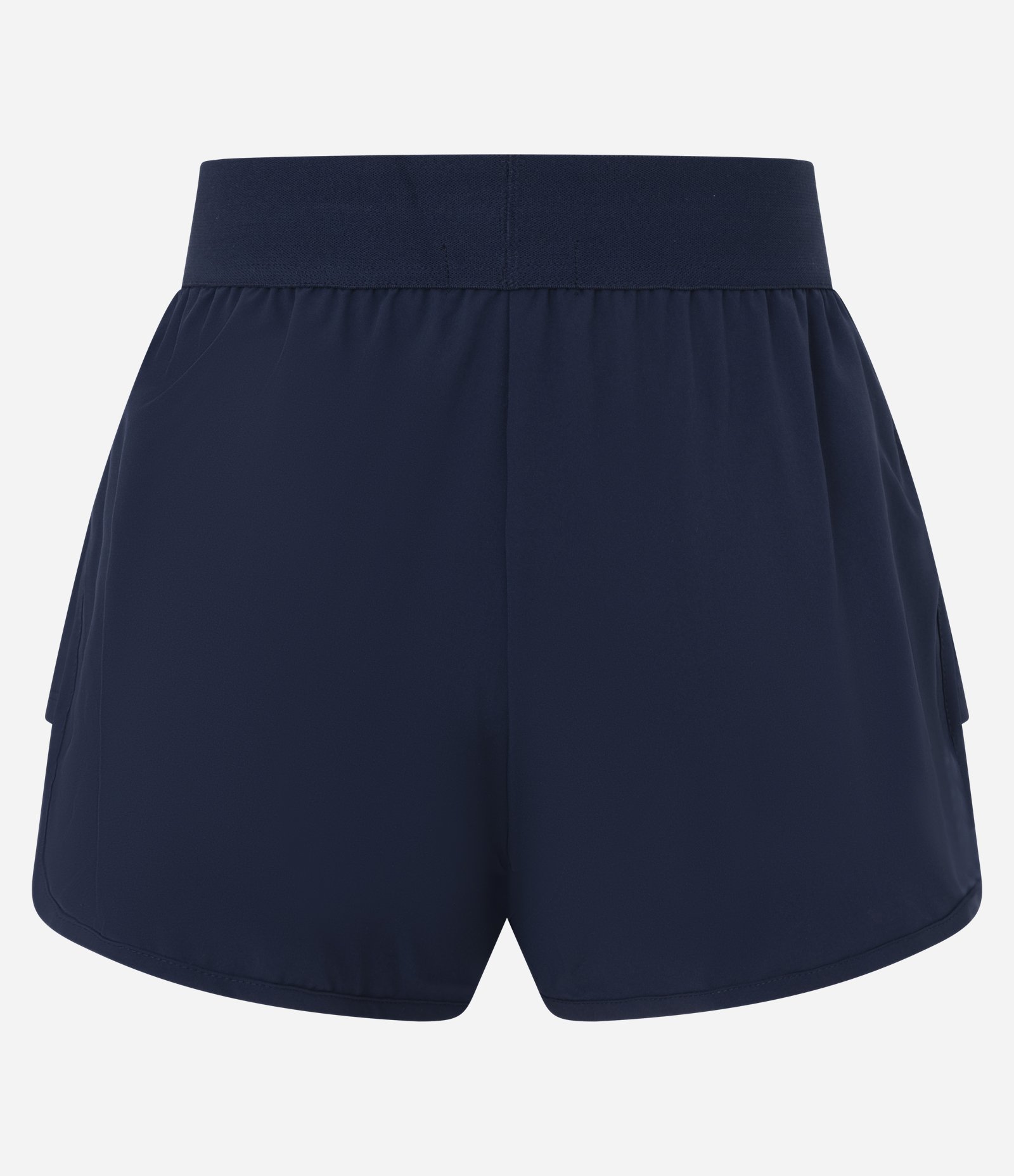 Short Runner Esportivo com Cós Largo Elástico Azul Escuro 2