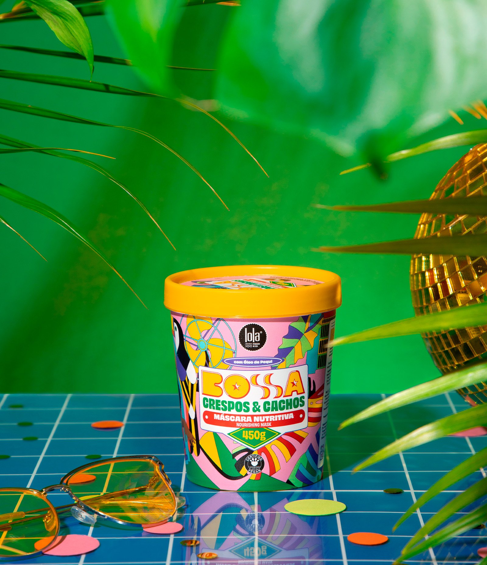 Mascara Capilar Crespos e Cachos Bossa Lola 450g 2