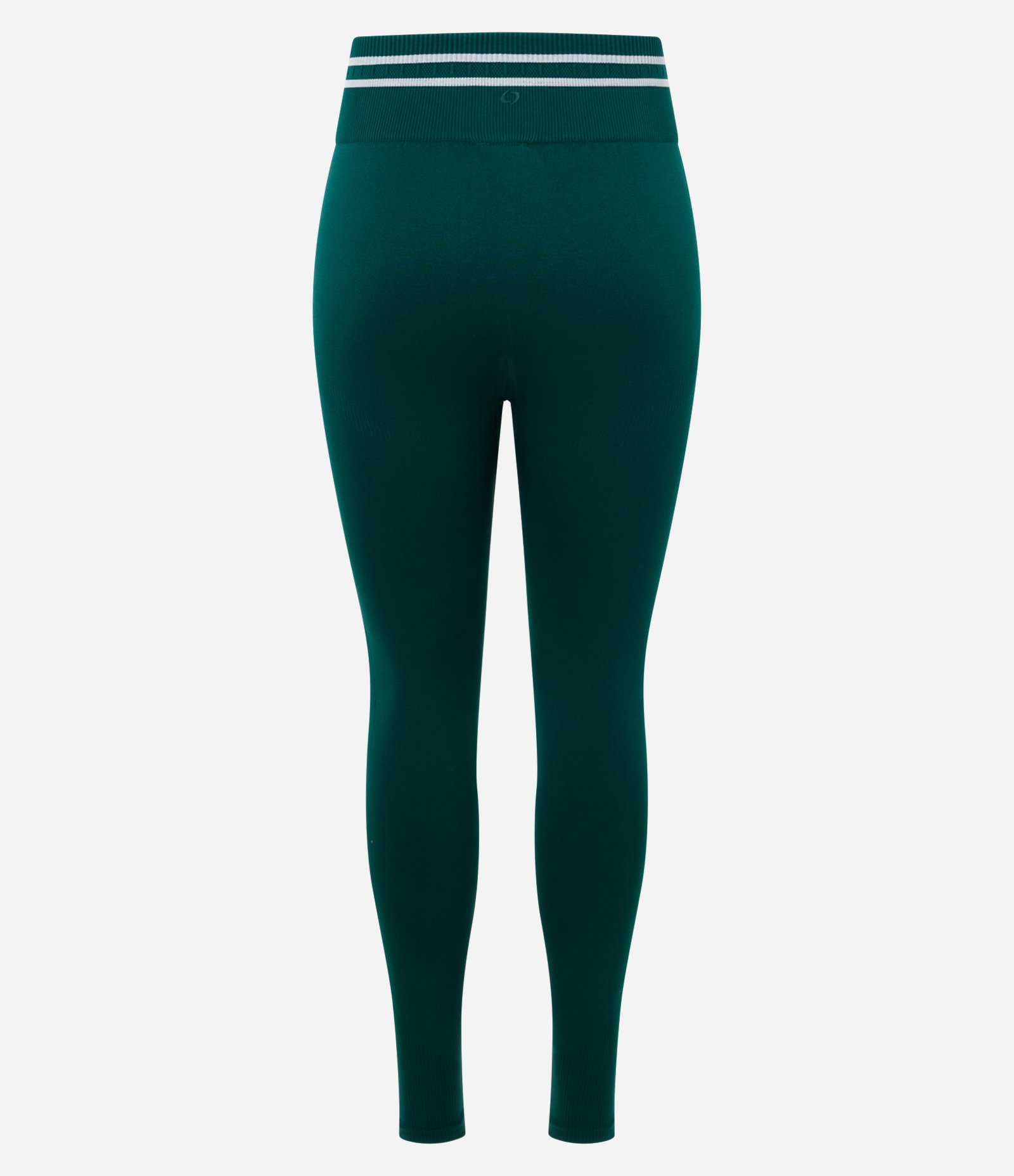 Calça Legging Esportiva com Cós Contrastante e Seamless Verde 2