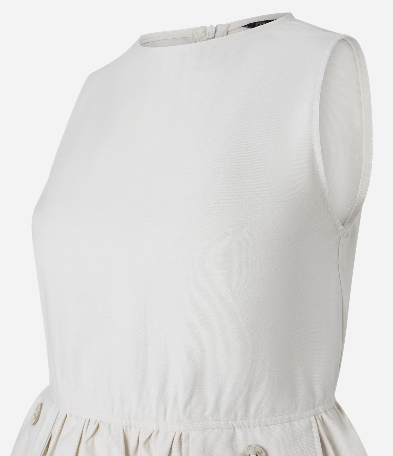 Blusa Peplum Alfaiatada com Detalhe de Lapela Bege 2