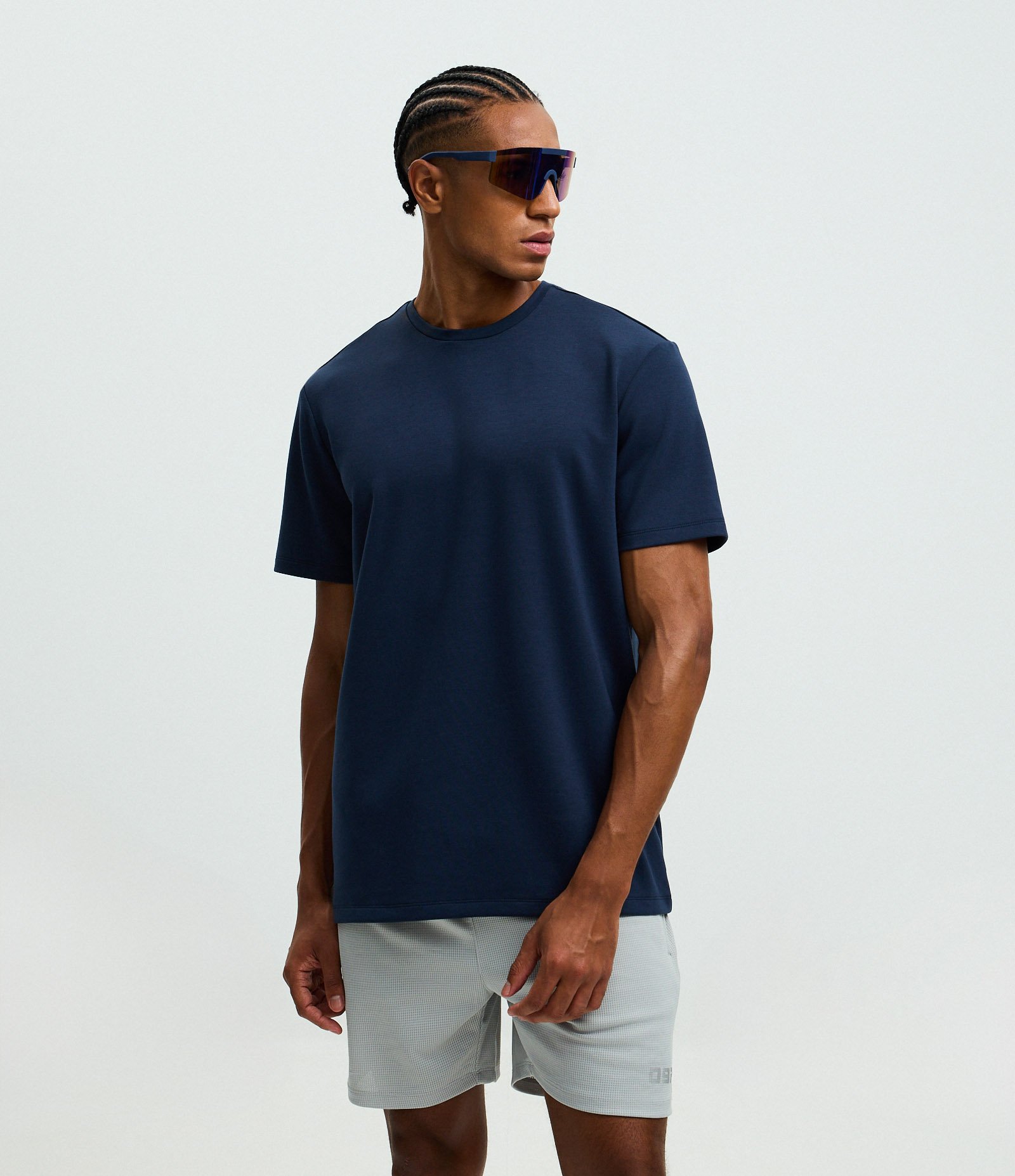 Camiseta Comfort Esportiva em Malha Tecnológica com Tecnologia Dry Azul 1