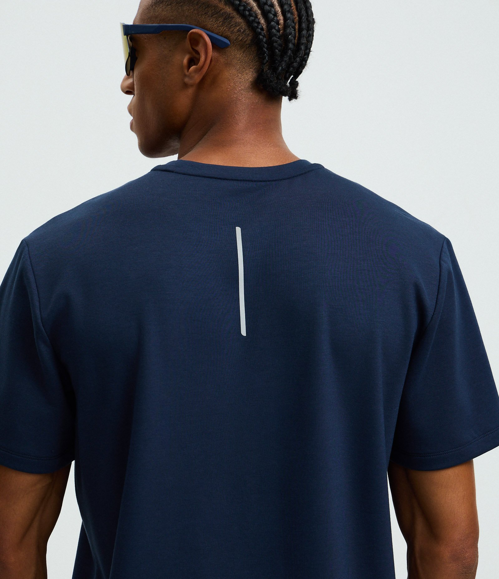 Camiseta Comfort Esportiva em Malha Tecnológica com Tecnologia Dry Azul 3