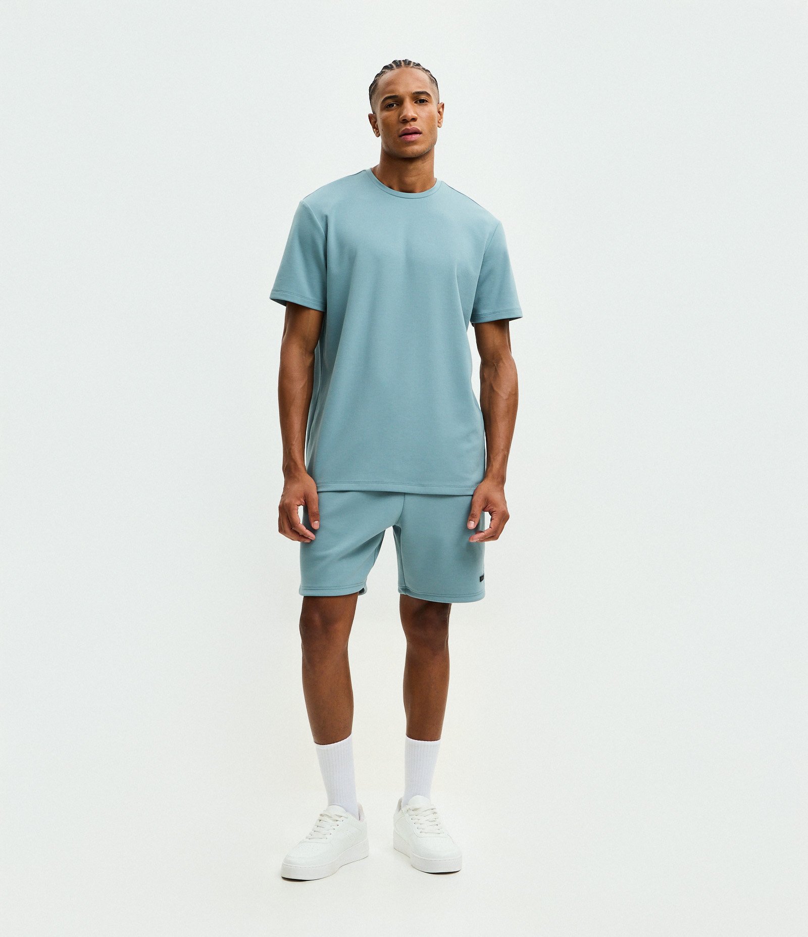 Camiseta Comfort Esportiva em Malha Tecnológica com Tecnologia Dry Azul Claro 2