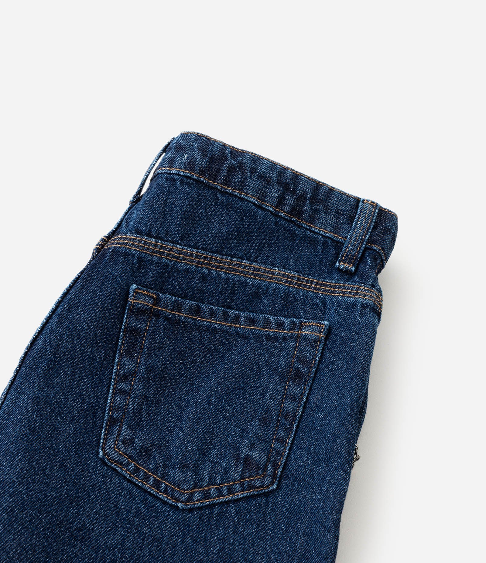Short Infantil em Jeans com Corrente de Borboletas – Tam 5 a 14 Anos Azul Marinho 4
