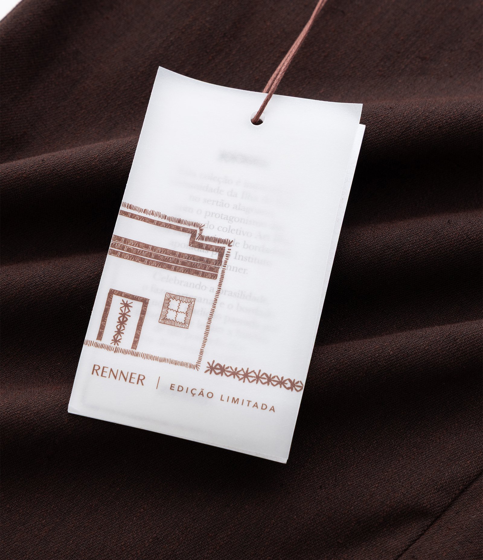 Calça em Viscolinho com Detalhes Contrastantes no Bolso Marrom 12