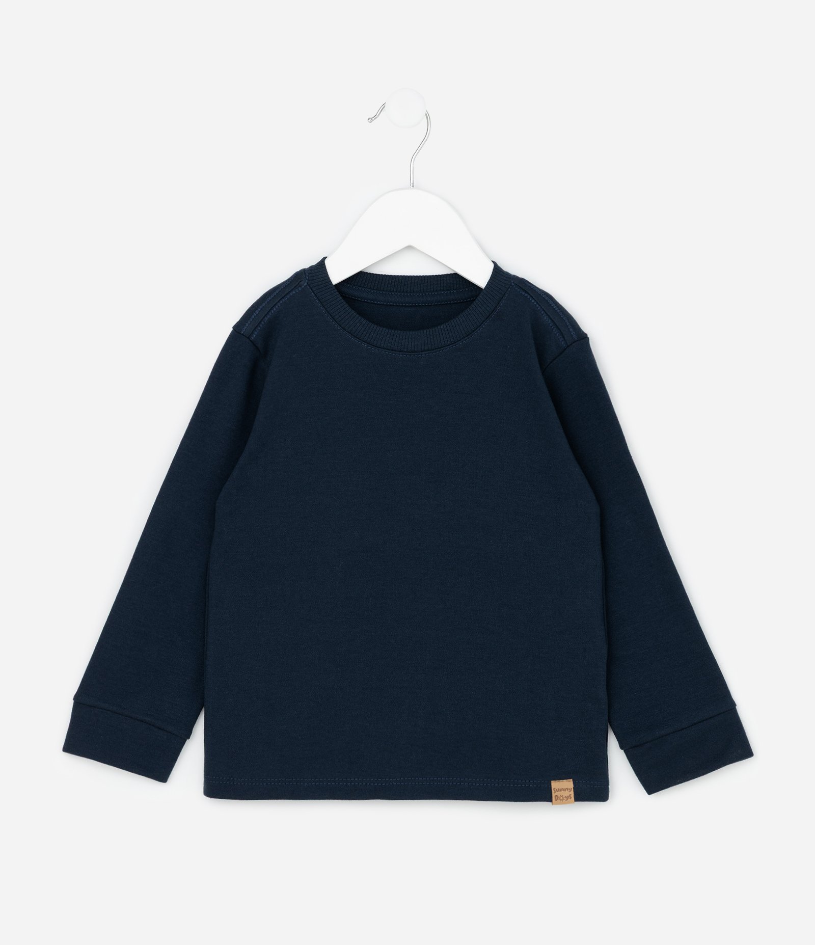 Camiseta Infantil em Algodão com Manga Longa – Tam 1 a 6 Anos Azul Escuro 1