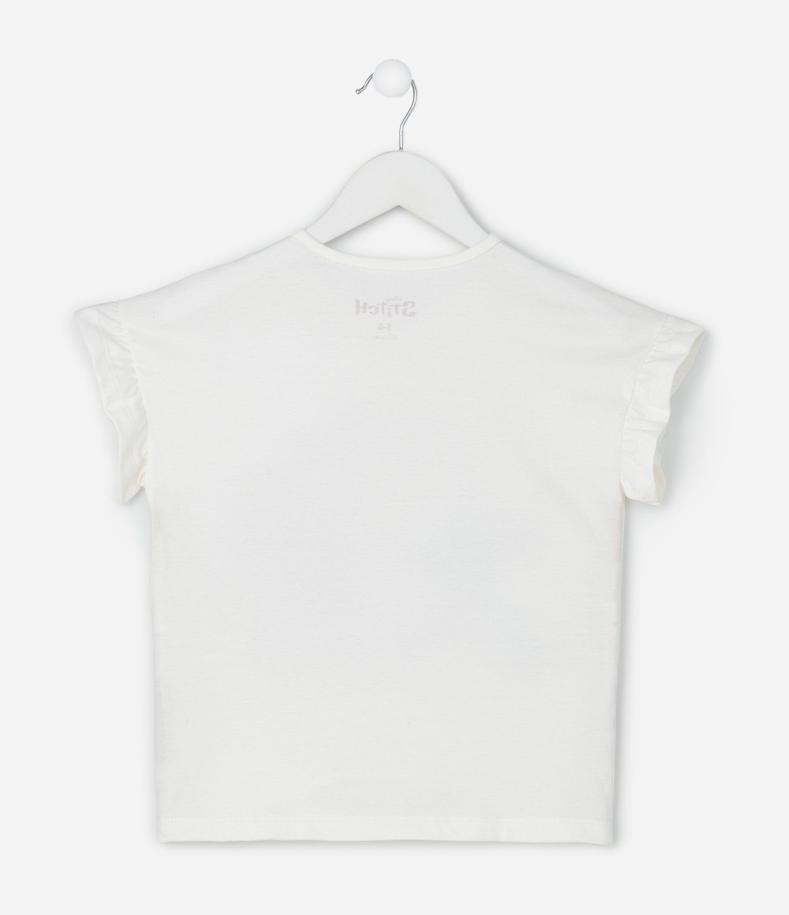 Camiseta Infantil com Estampa Stitch e Angel – Tam 1 a 7/8 Anos Branco 2