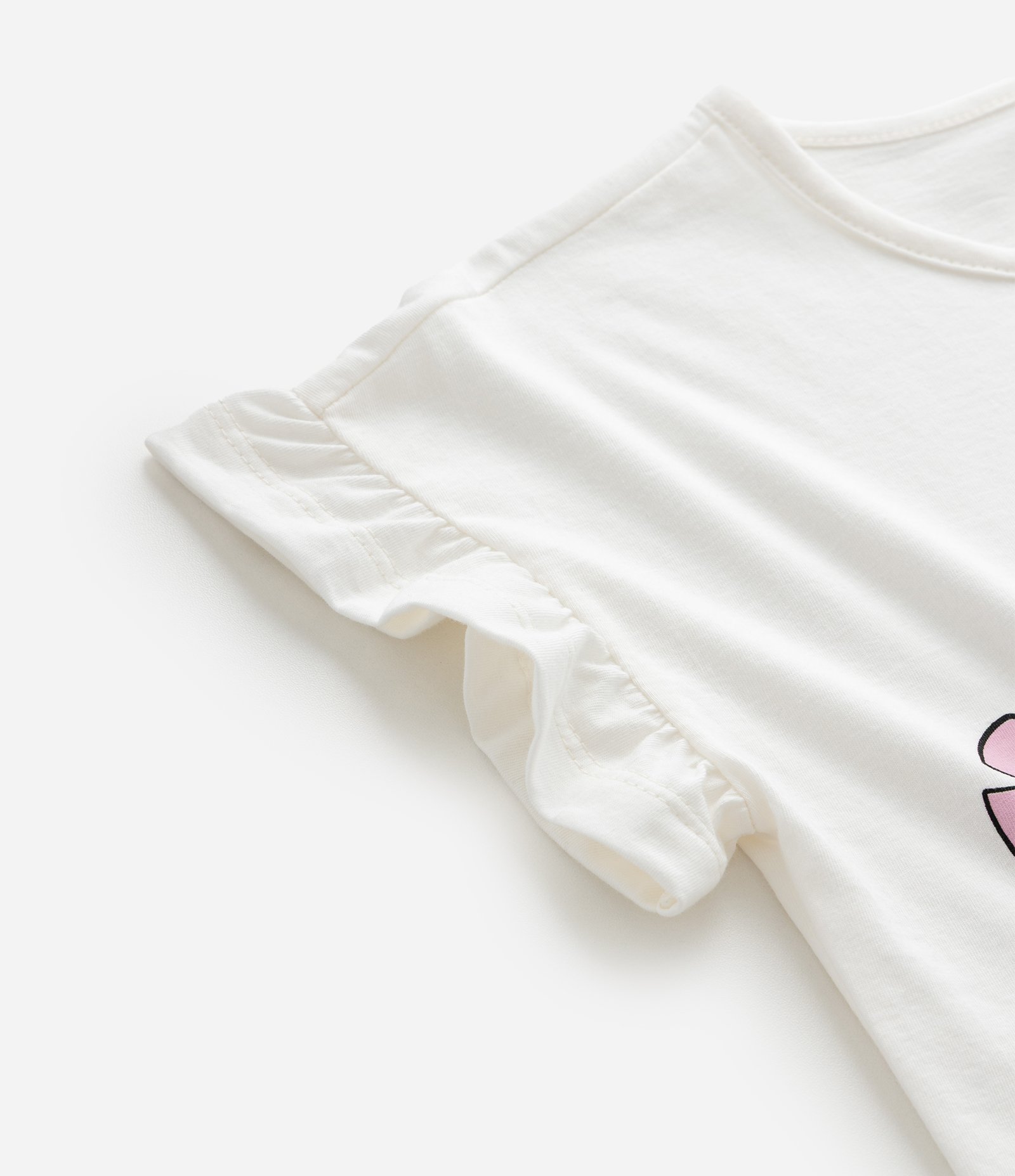 Camiseta Infantil com Estampa Stitch e Angel – Tam 1 a 7/8 Anos Branco 4