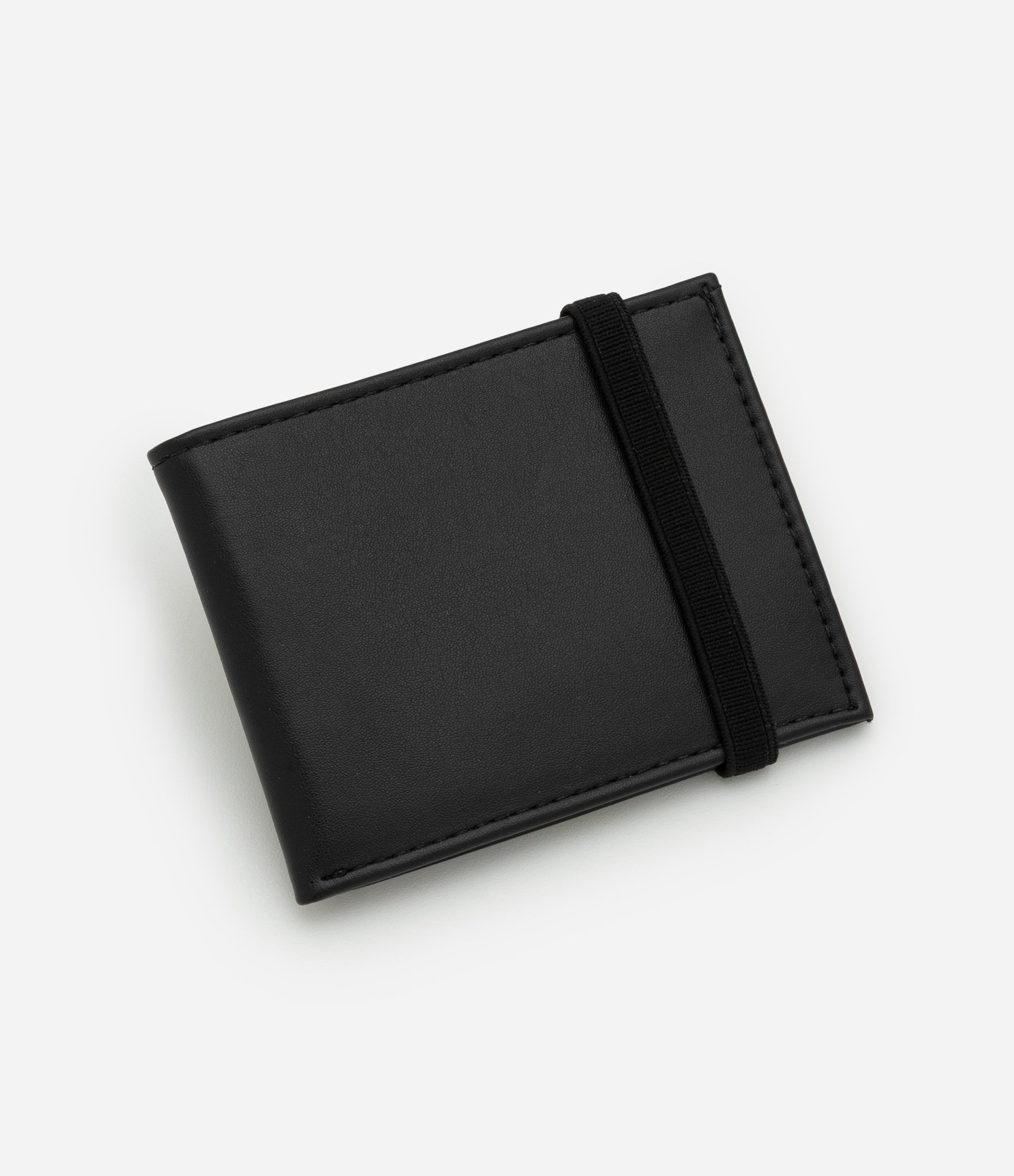 Carteira Compacta com Fechamento por Elástico Preto 1