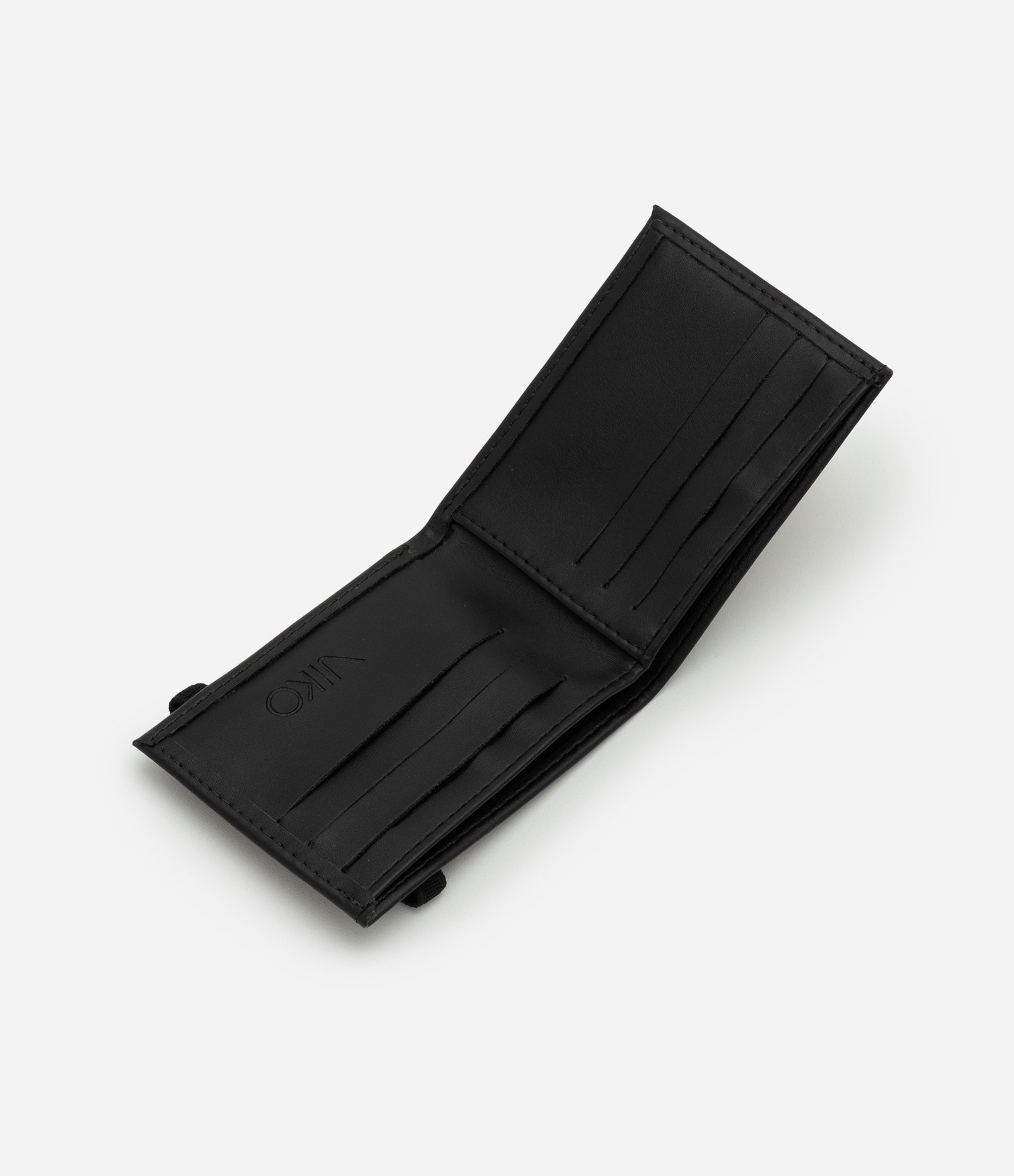 Carteira Compacta com Fechamento por Elástico Preto 5