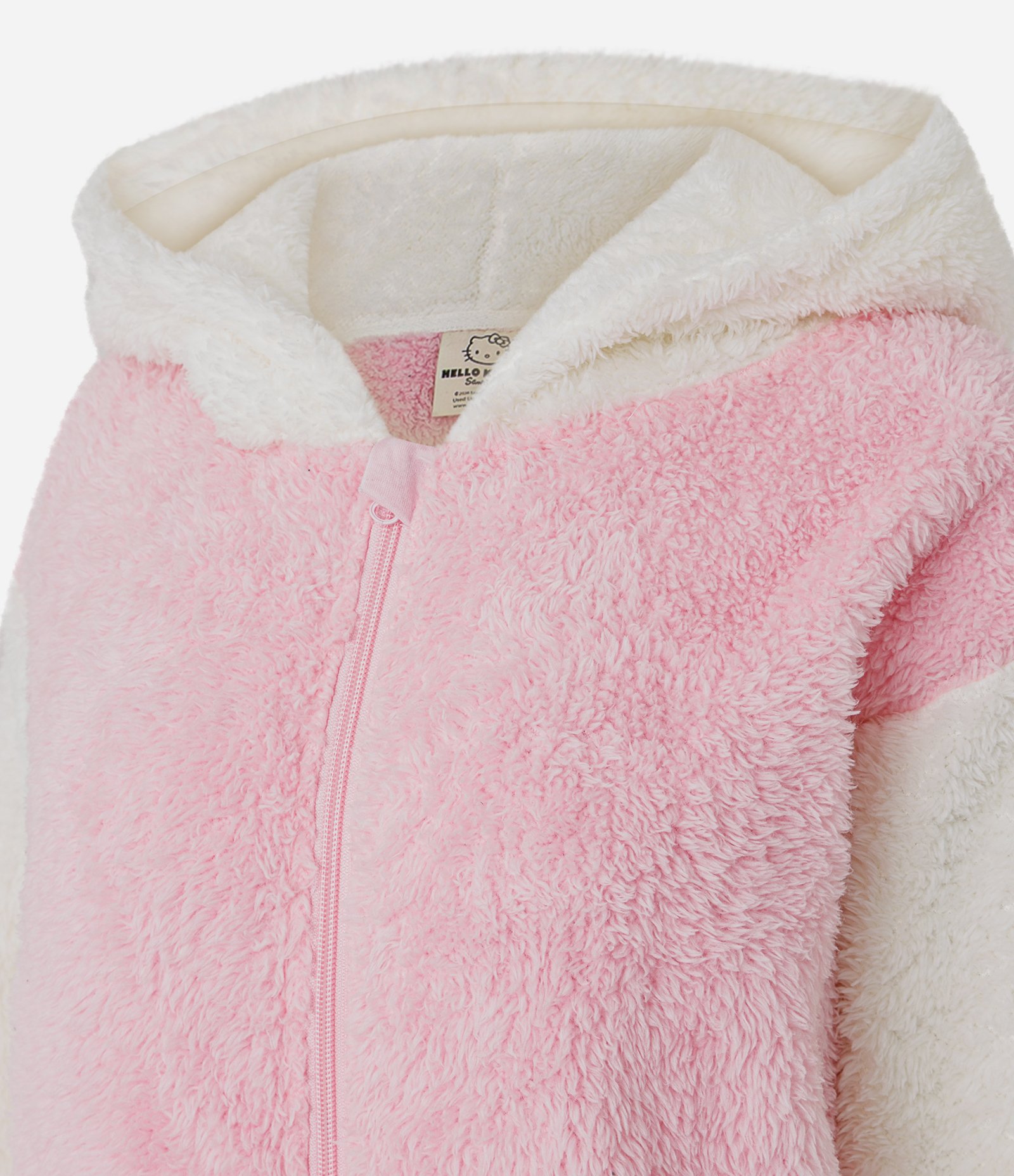 Pijama Macacão em Fleece Hello Kitty Rosa 5