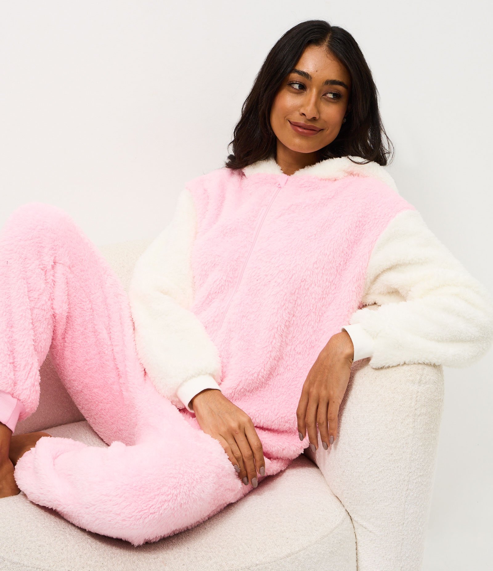 Pijama Macacão em Fleece Hello Kitty Rosa 3