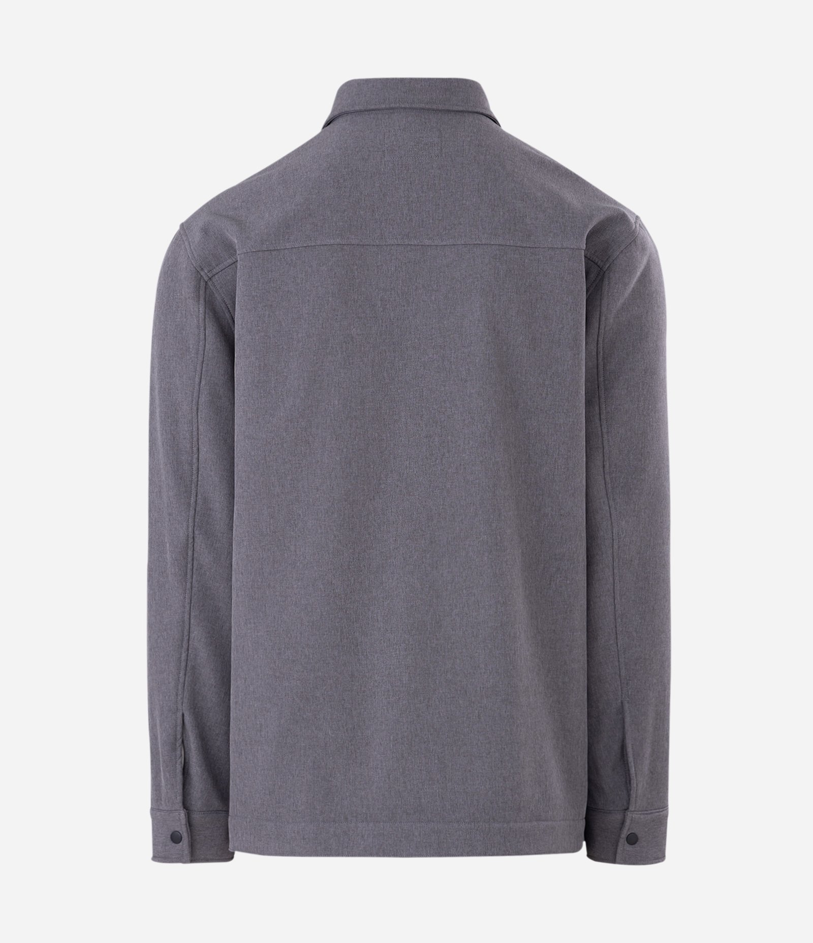 Jaqueta Overshirt Tecnológica com Forro Fleece Cinza 6