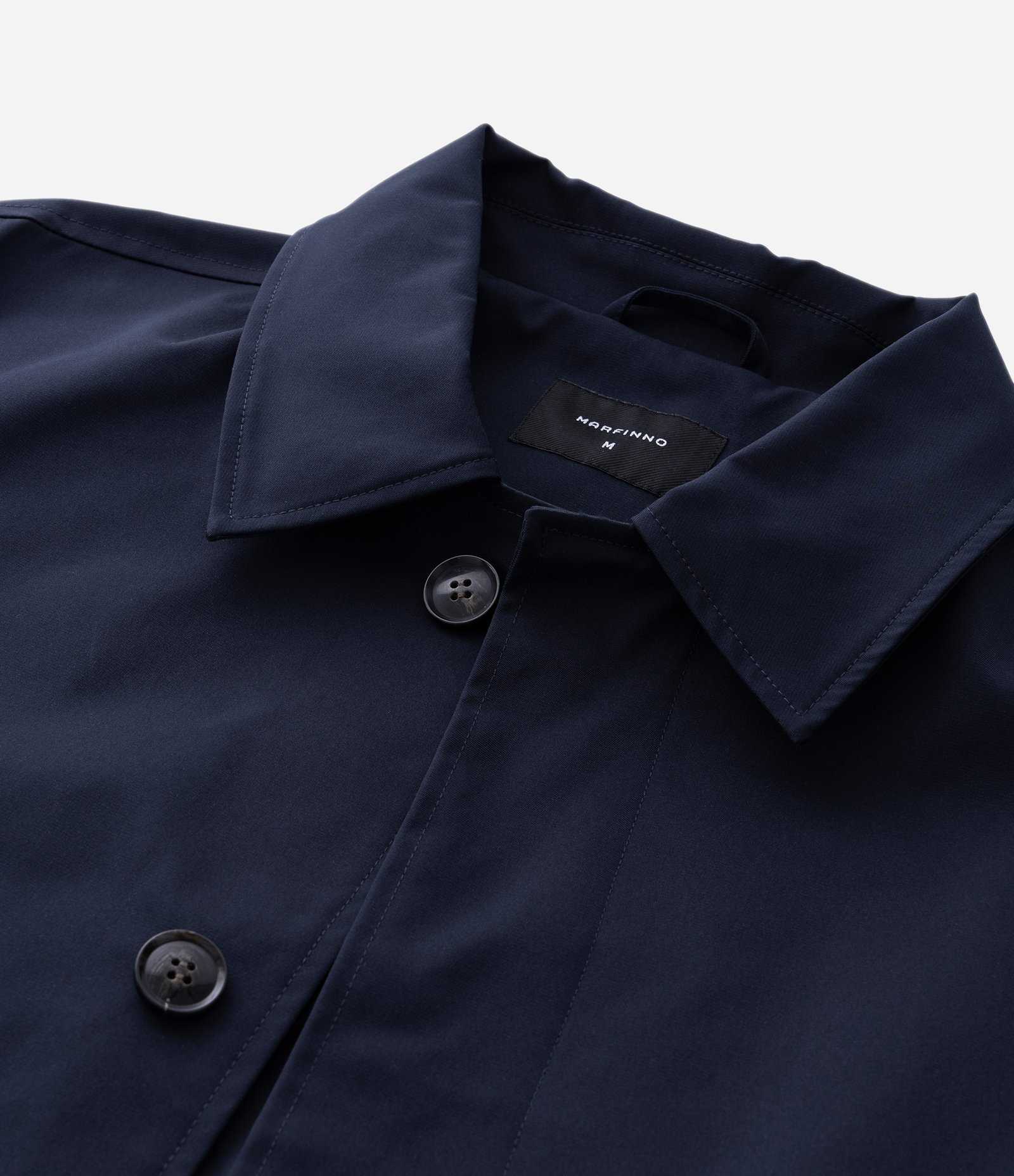 Trench Coat Tecnológico Repelente à Água Azul 7