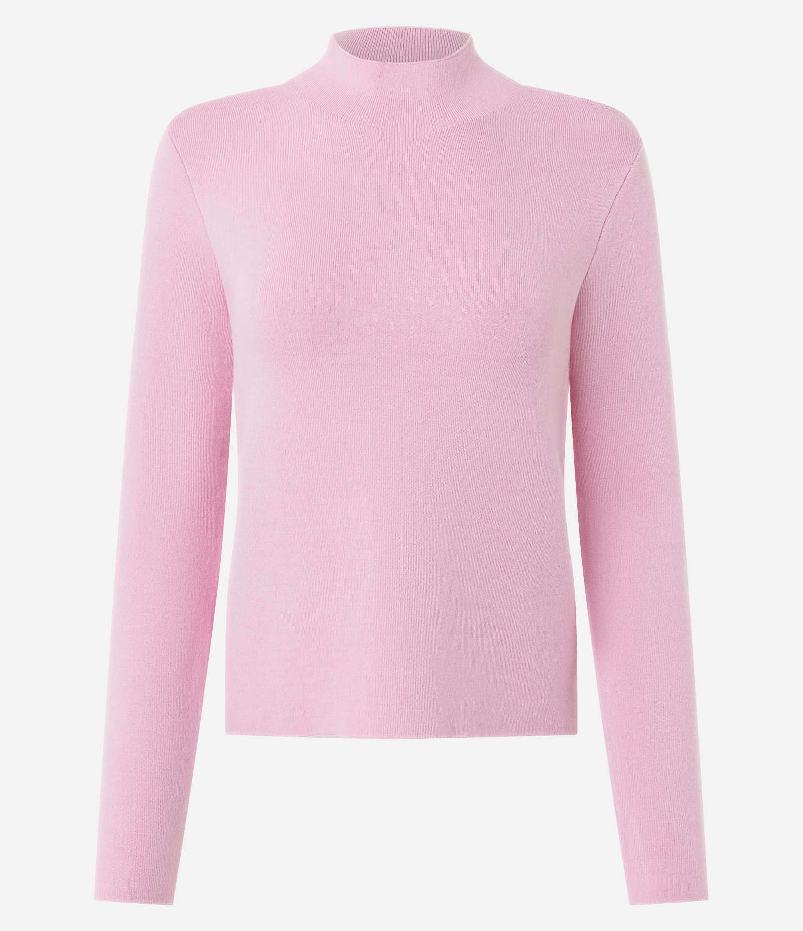 Blusa em Tricô com Golinha Alta Rosa Claro 6