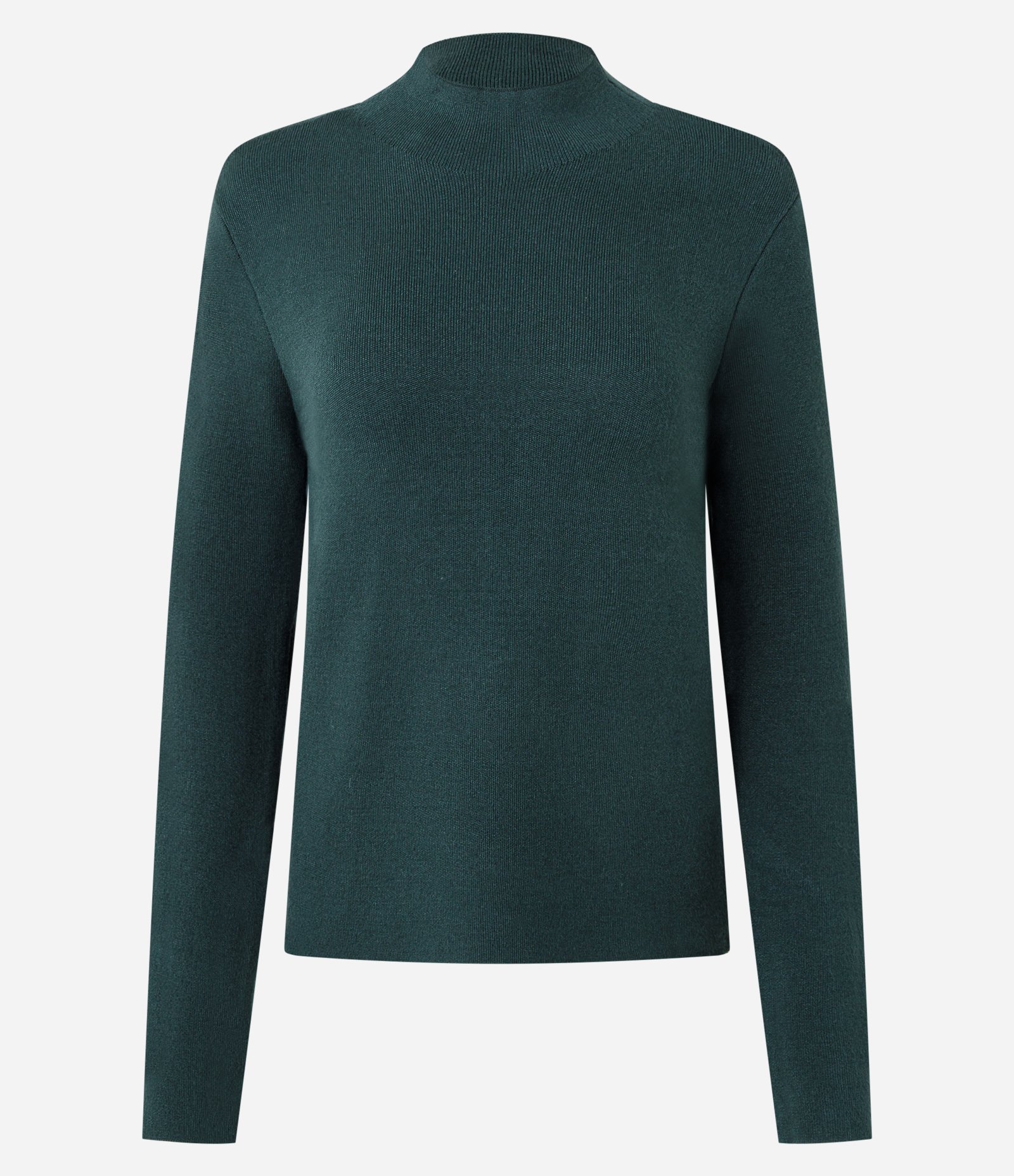 Blusa em Tricô com Golinha Alta Verde 1