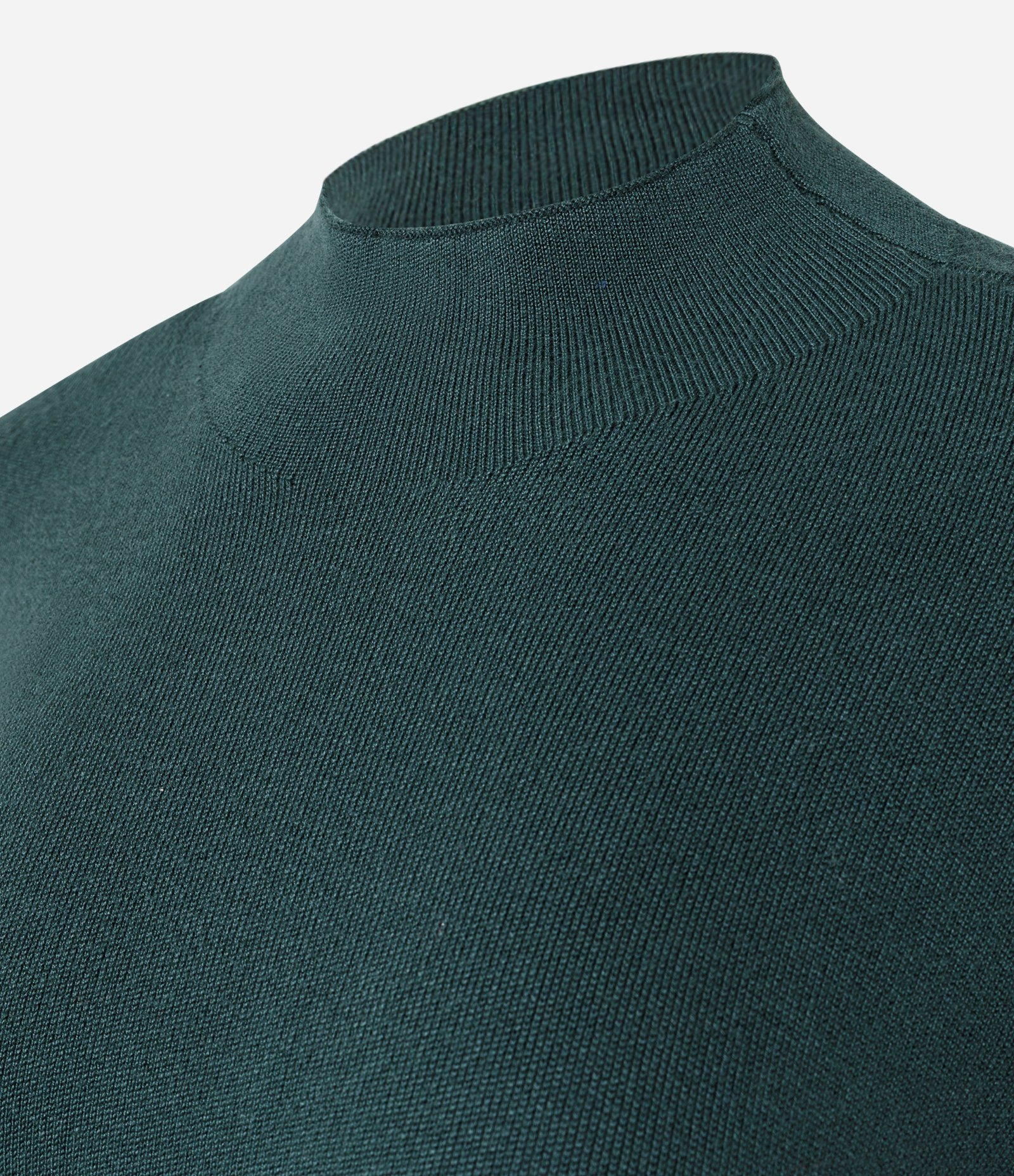 Blusa em Tricô com Golinha Alta Verde 2