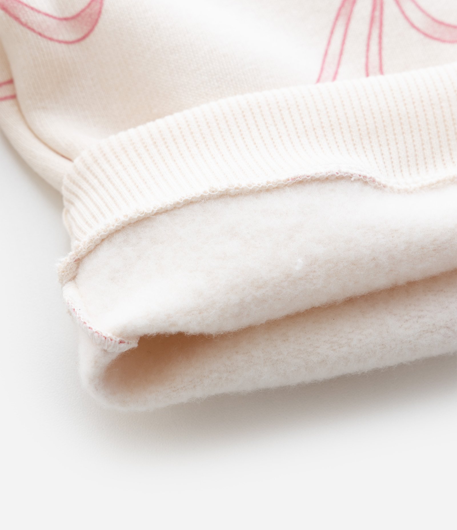 Conjunto Infantil em Moletom com Estampa de Laços – Tam 0 a 18 Meses Off White 9