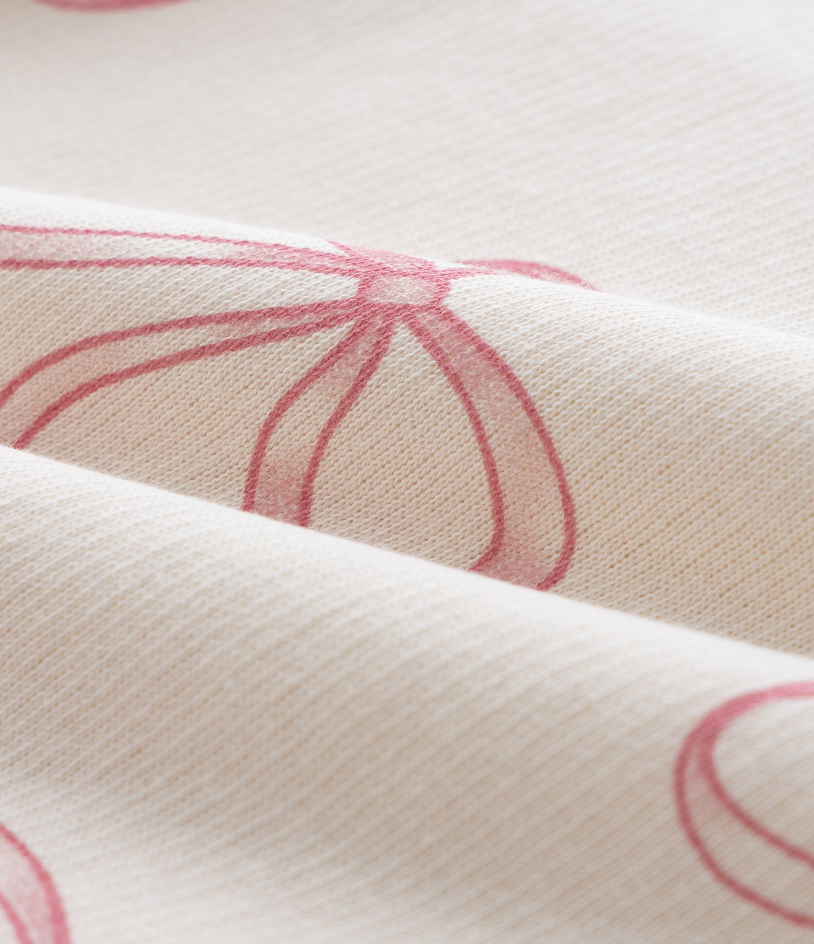 Conjunto Infantil em Moletom com Estampa de Laços – Tam 0 a 18 Meses Off White 10