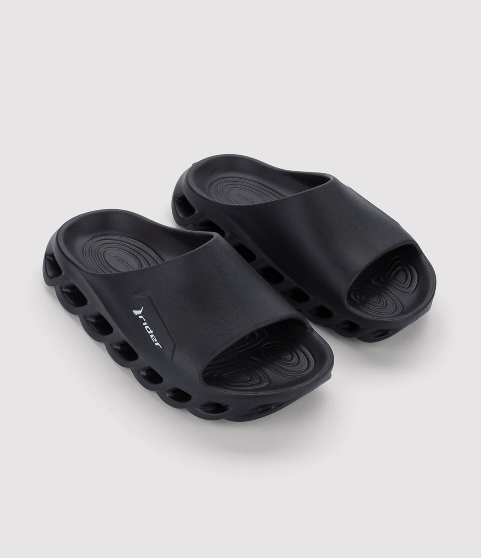 Chinelo Slide R Power Lite Rider com Anatômico e Solado Vazado Preto 1