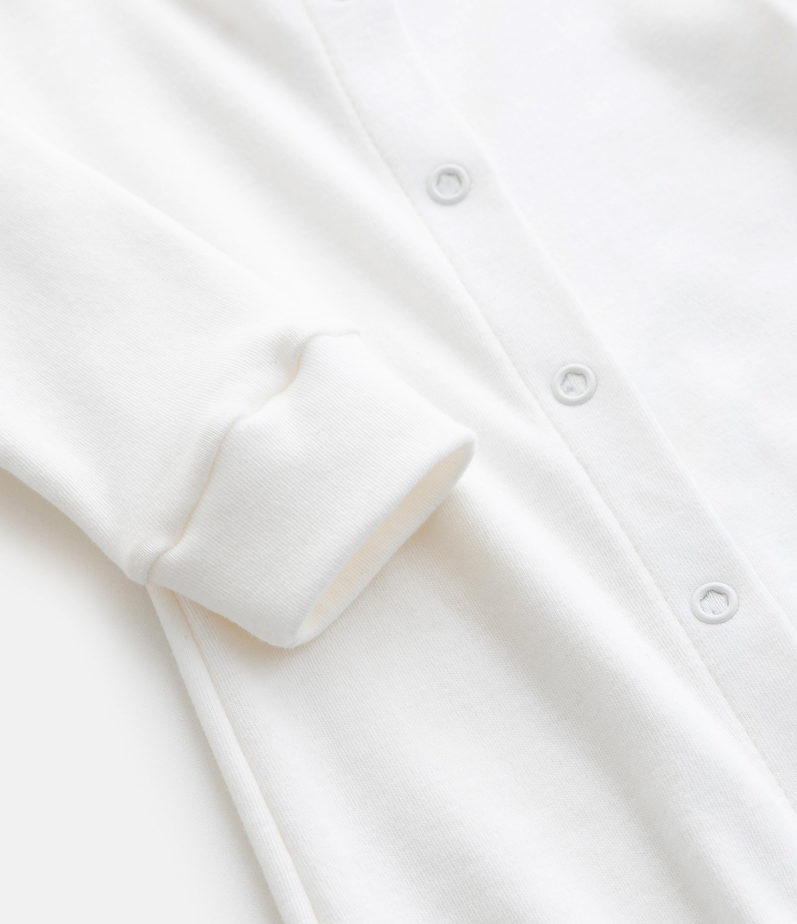 Macaquinho Infantil em Suedine com Manga Longa – Tam Prematuro Off White 5